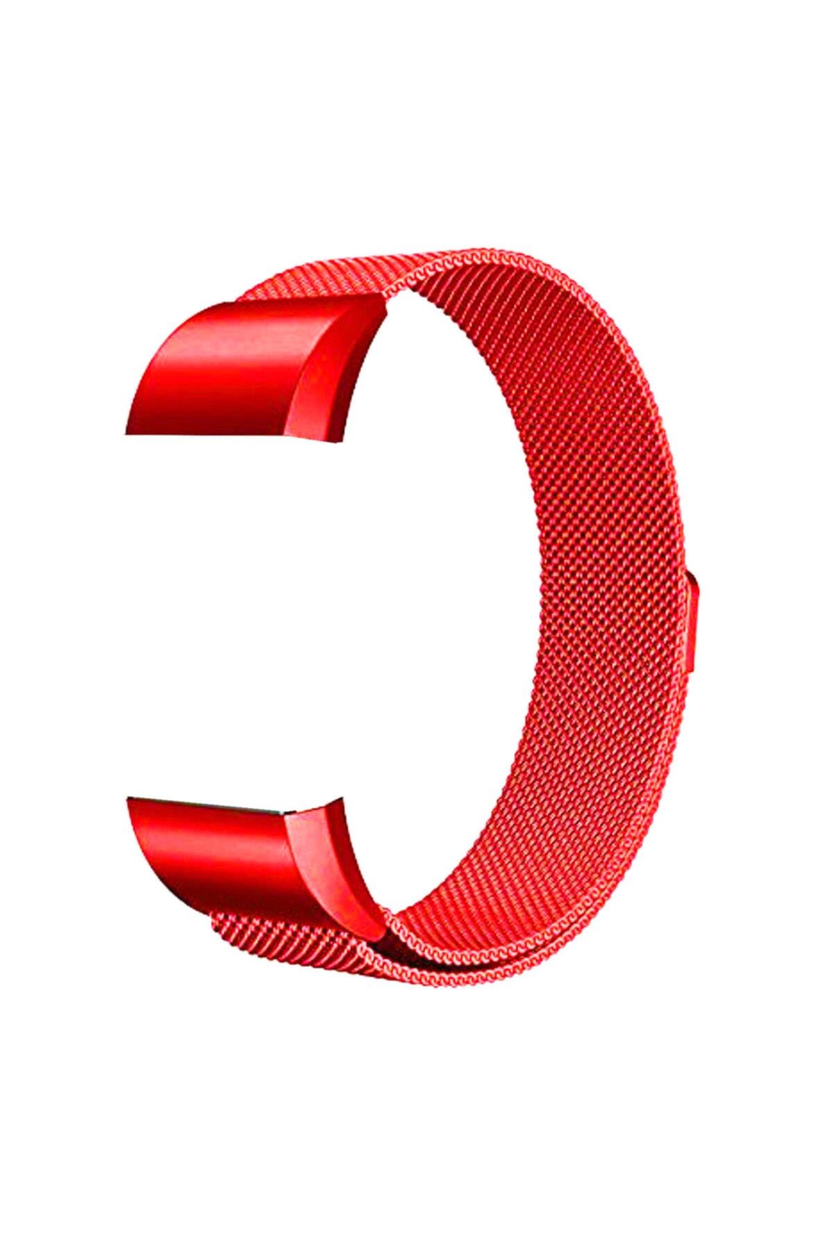 Fitbit Charge 2 Için Metal Mıknatıslı Milanese Kordon Rose Gold