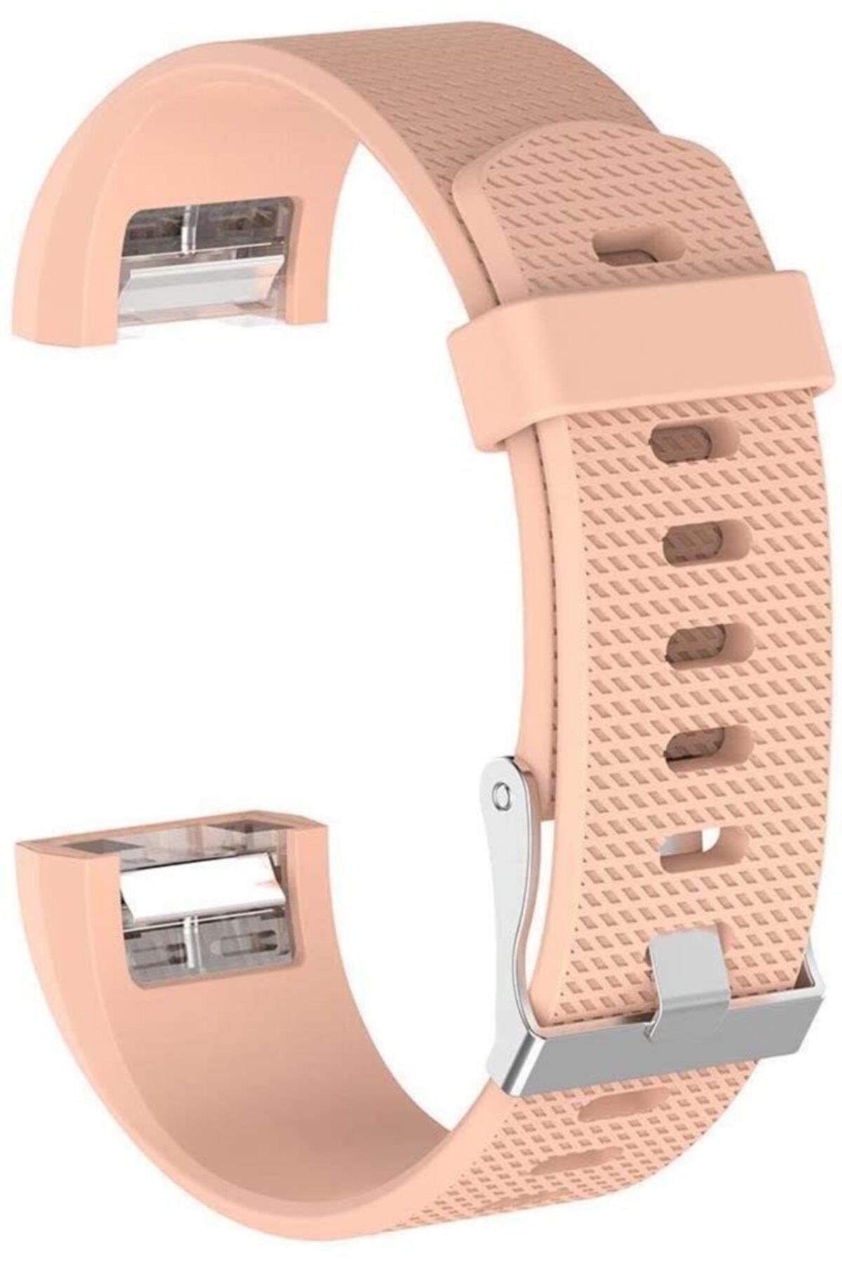 Fitbit Charge 2 Için Small Beden(s Sıze) Silikon Kordon Krem Rengi