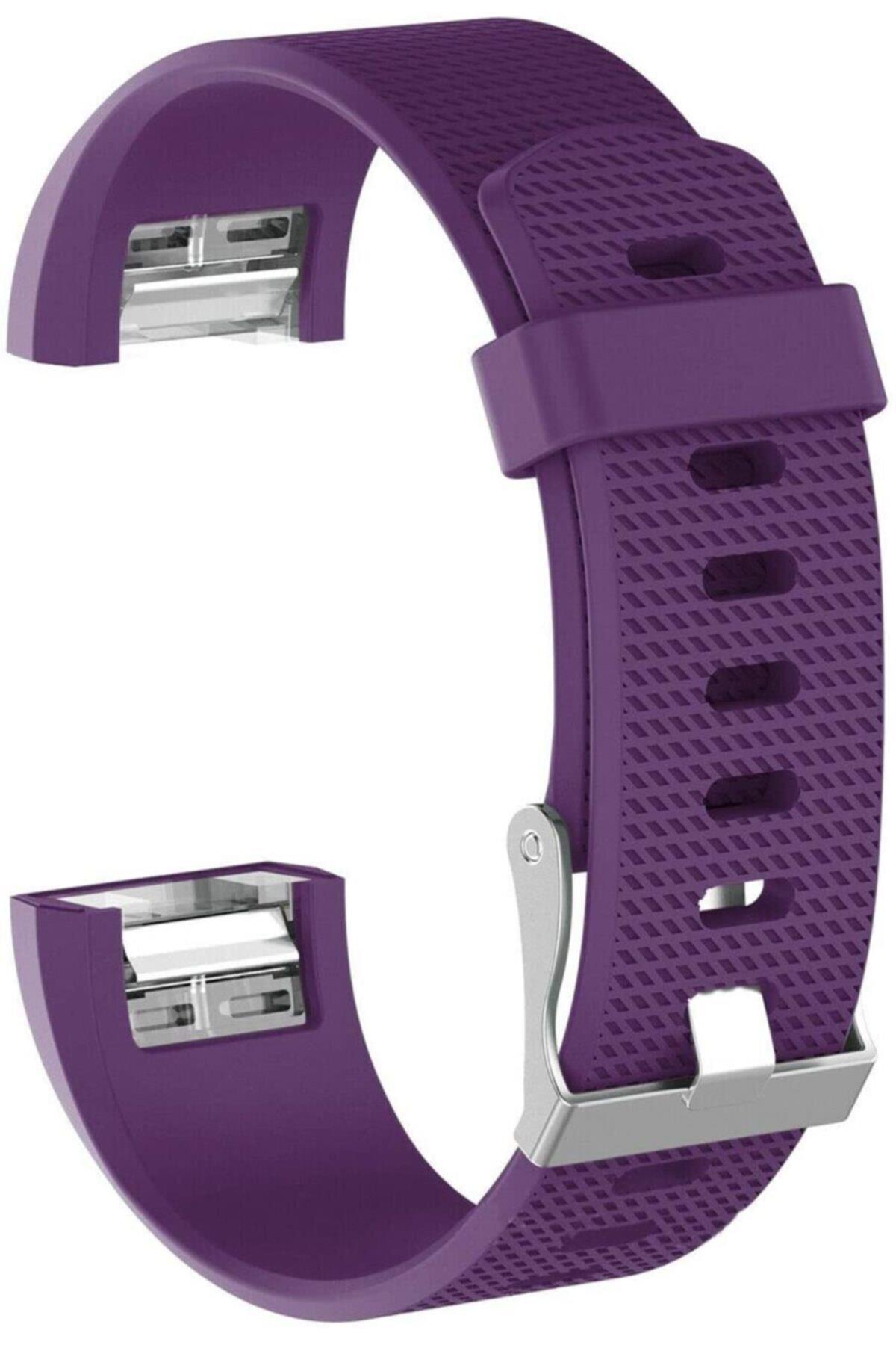 Fitbit Charge 2 Için Small Beden(s Sıze) Silikon Kordon Lila