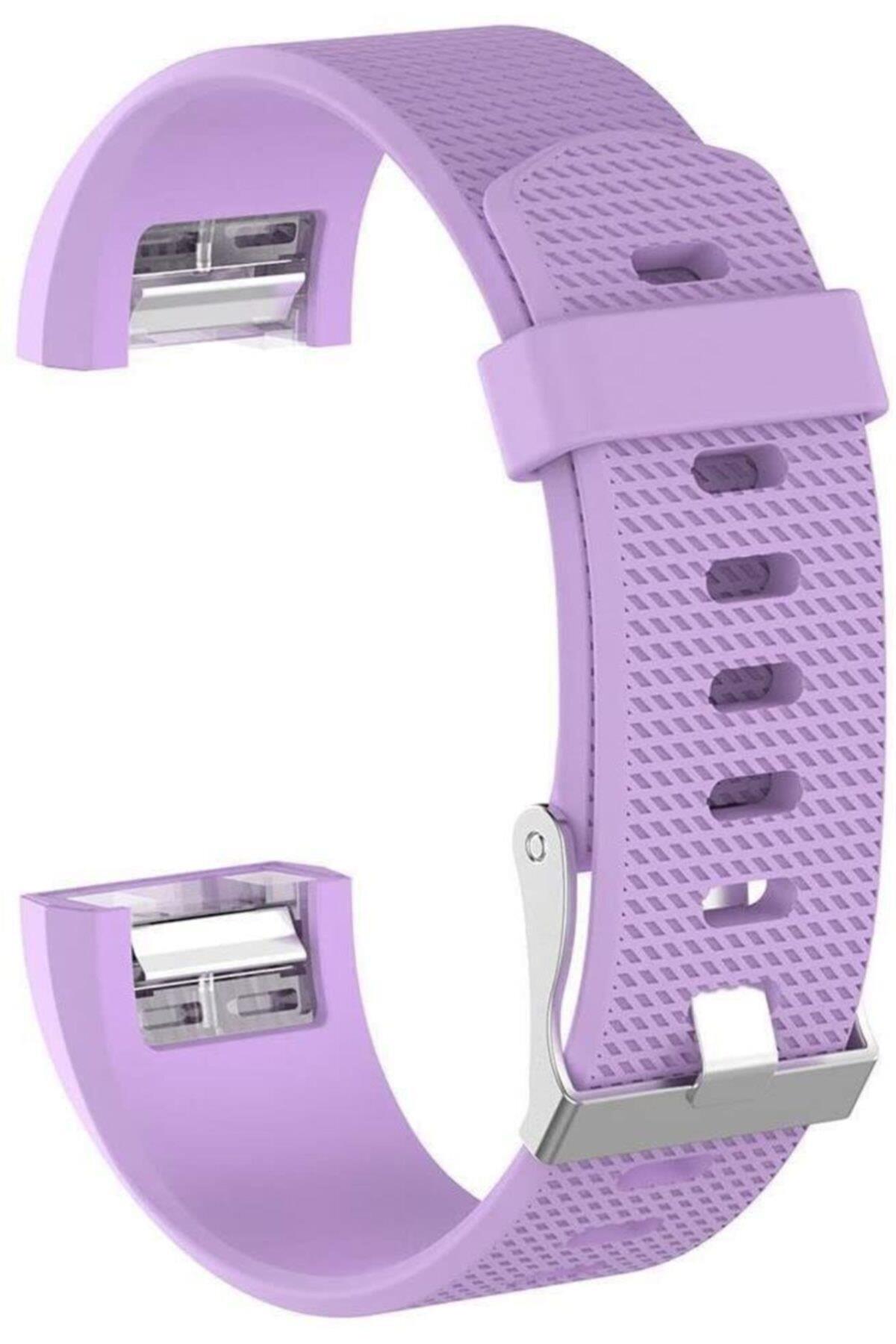 Fitbit Charge 2 Için Small Beden(s Sıze) Silikon Kordon Lila