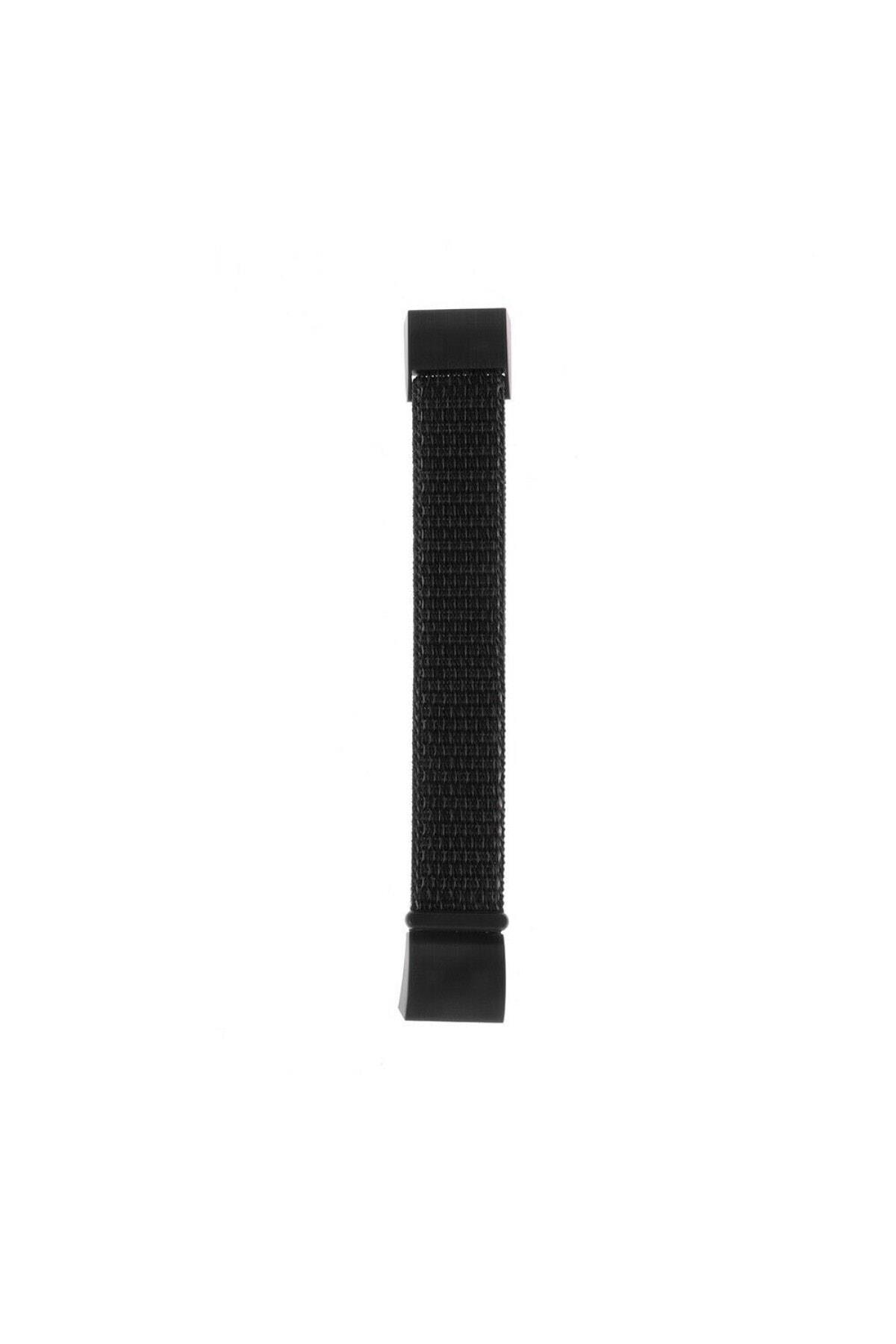 Fitbit Charge 3 Için Dokuma Kordon Fosforlu Pembe