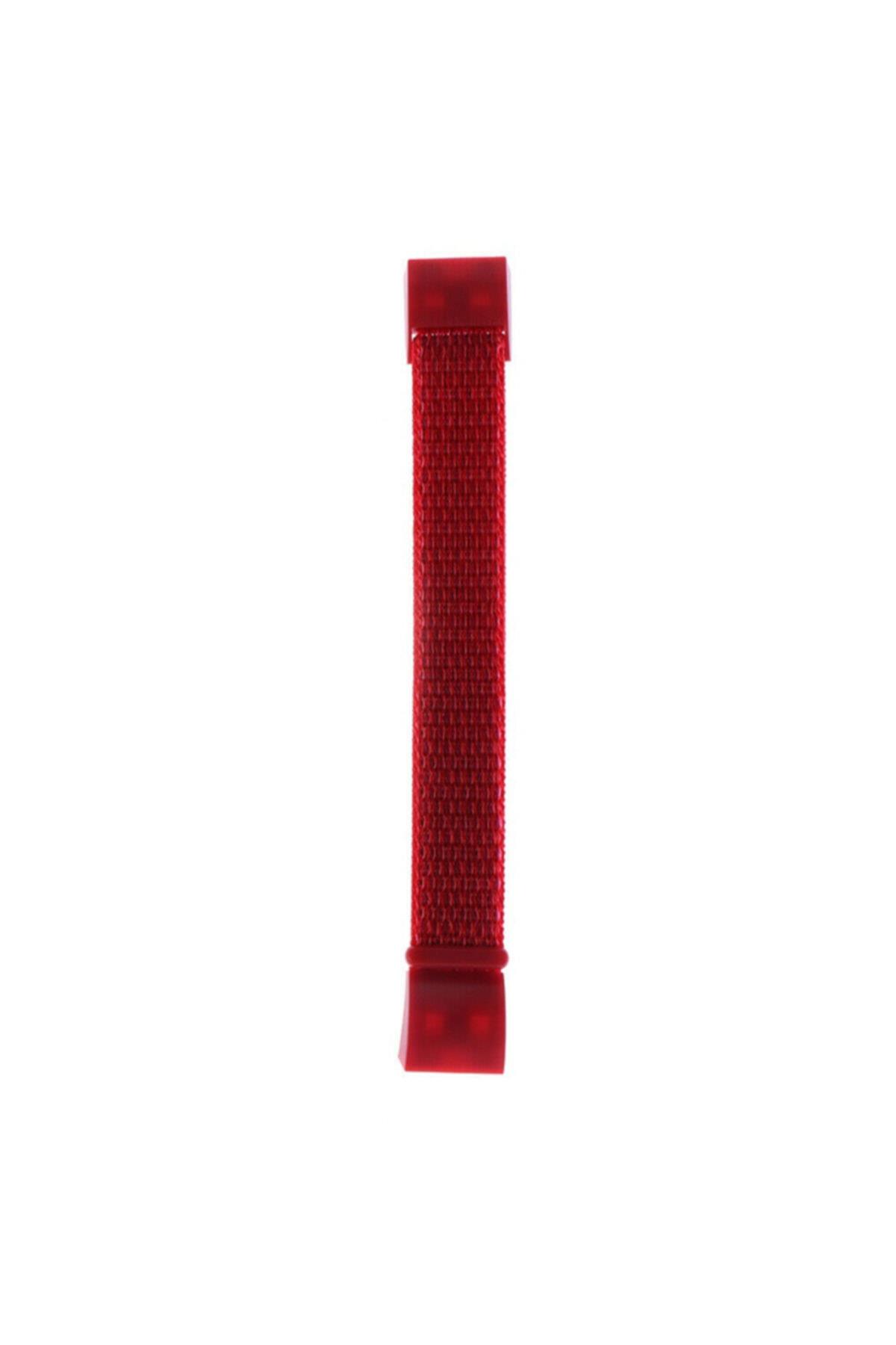 Fitbit Charge 3 Için Dokuma Kordon Fosforlu Pembe