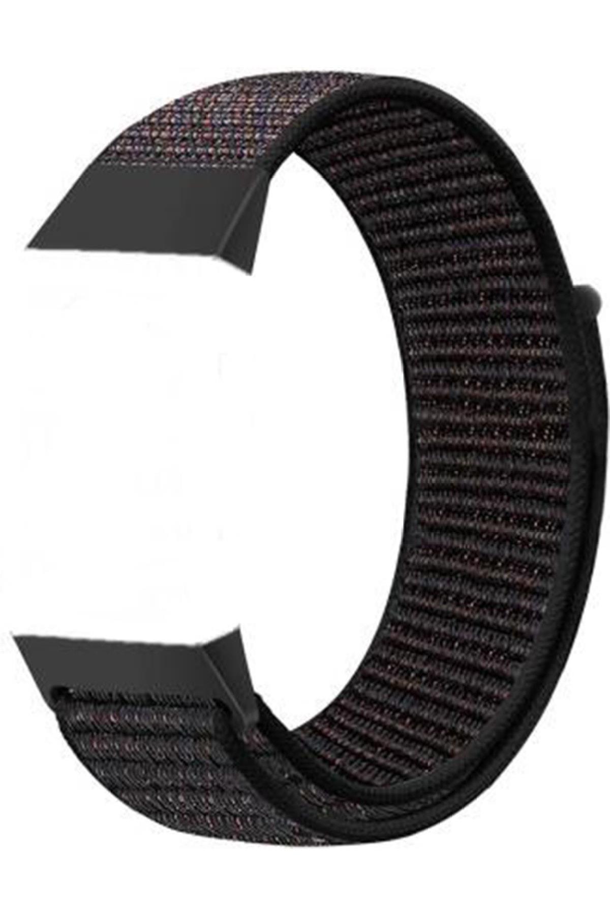 Fitbit Charge 3 Için Dokuma Kordon Fosforlu Pembe