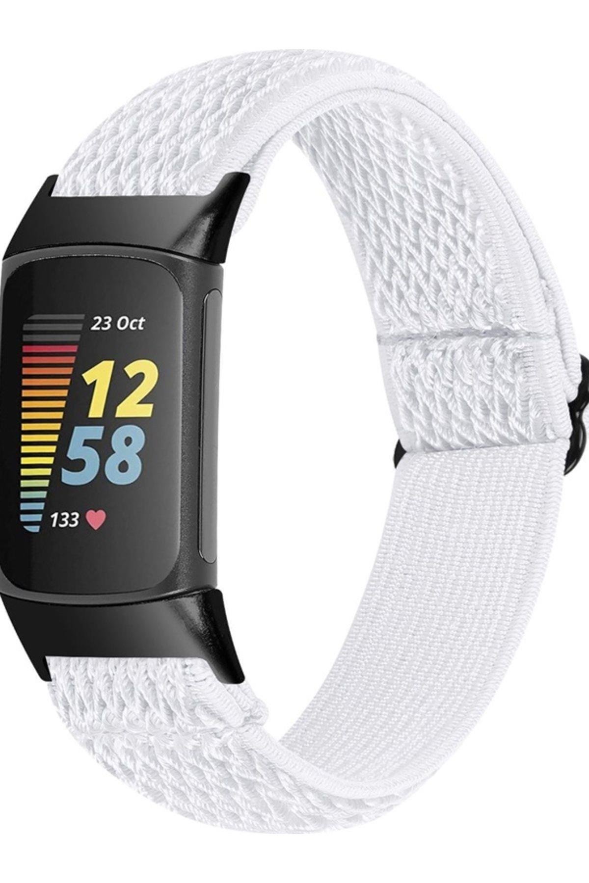 Fitbit Charge 5 Elastik  Örgü Watch Kordon