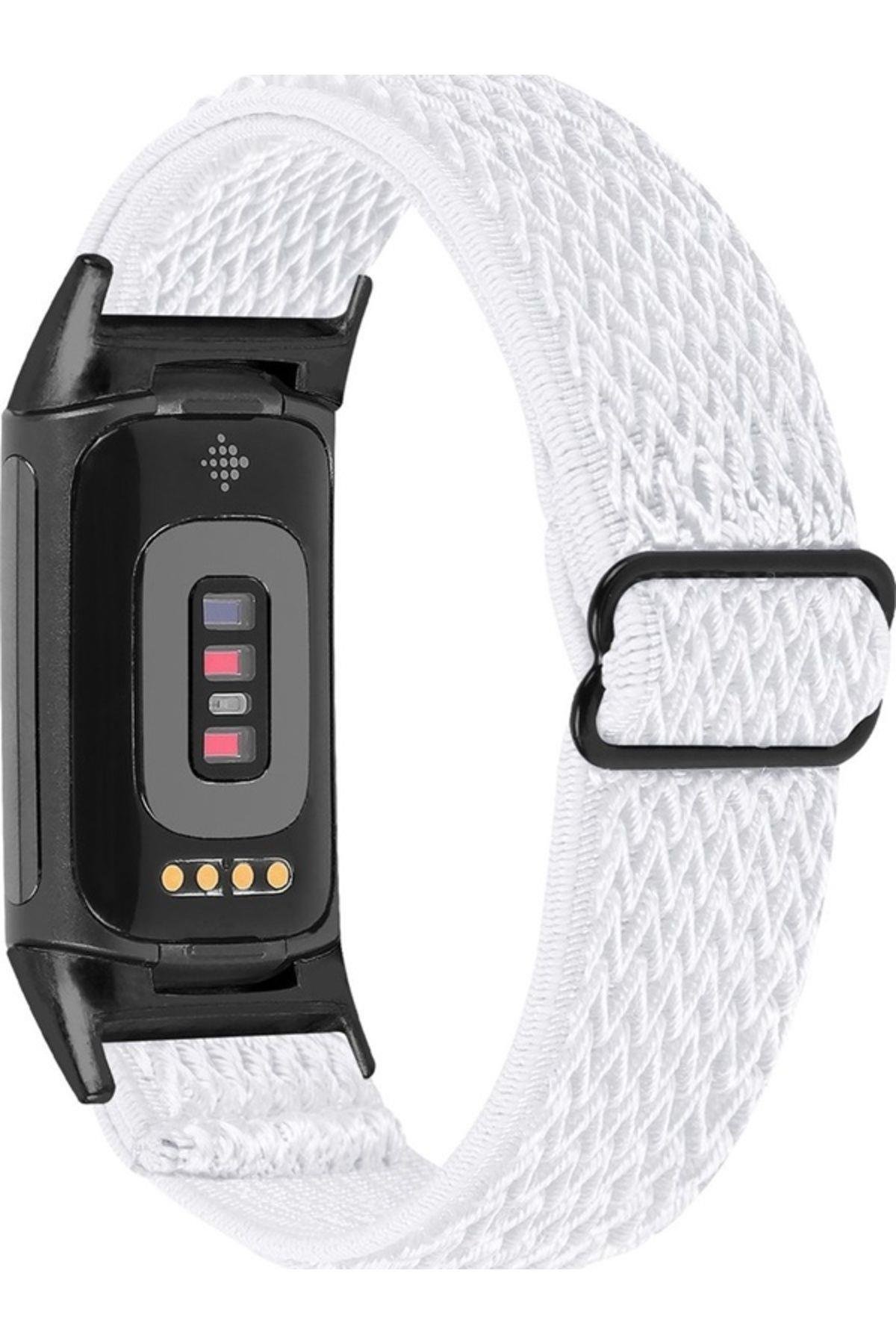 Fitbit Charge 5 Elastik  Örgü Watch Kordon