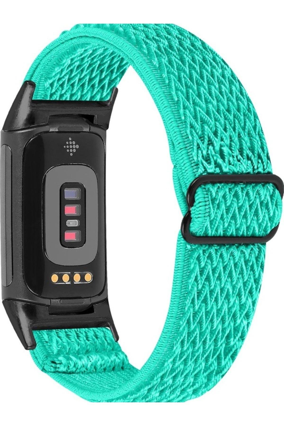Fitbit Charge 5 Elastik  Örgü Watch Kordon