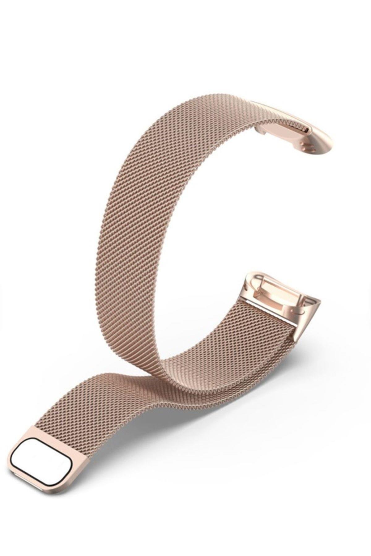 Fitbit Charge 5 Uyumlu Manyetik Metal Saat Kordonu