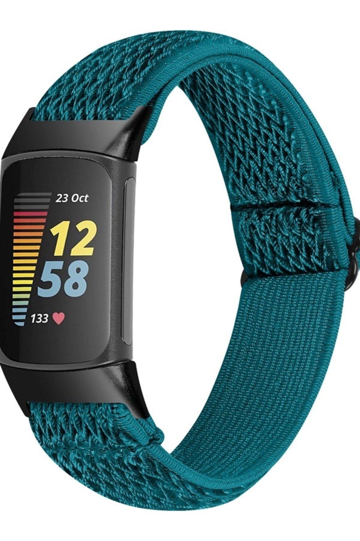 Fitbit Charge 6 Elastik  Örgü Watch Kordon