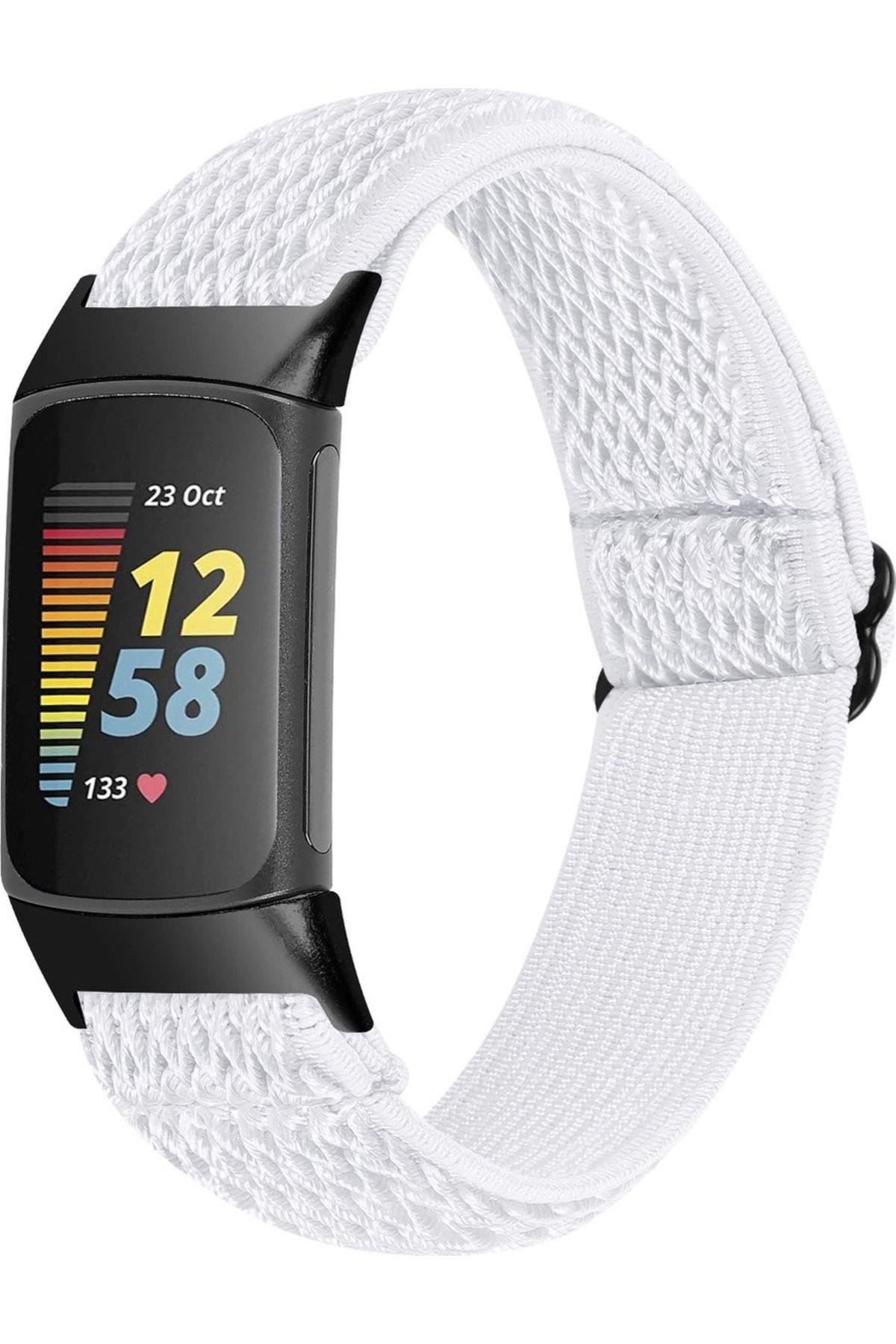 Fitbit Charge 6 Elastik  Örgü Watch Kordon