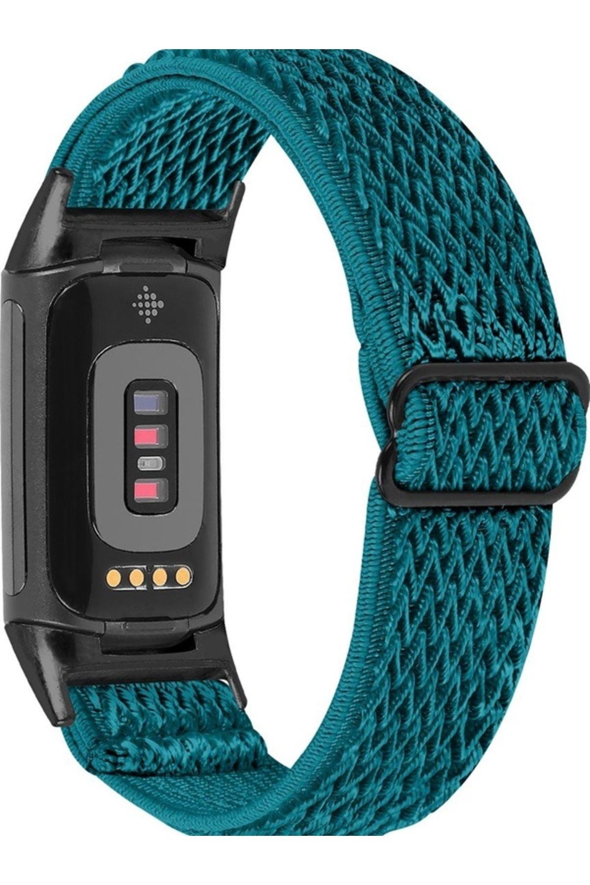 Fitbit Charge 6 Elastik  Örgü Watch Kordon