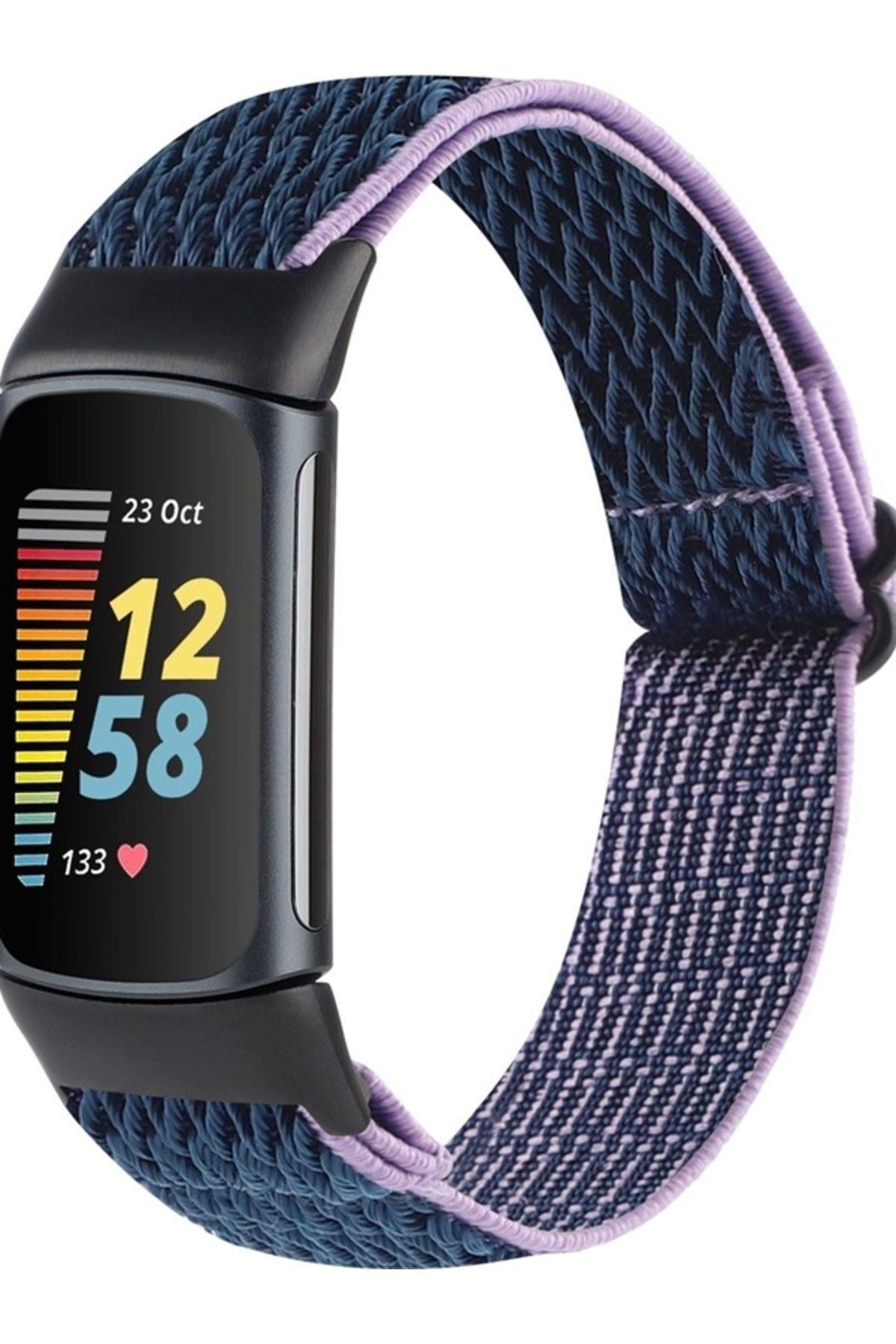 Fitbit Charge 6 Elastik  Örgü Watch Kordon