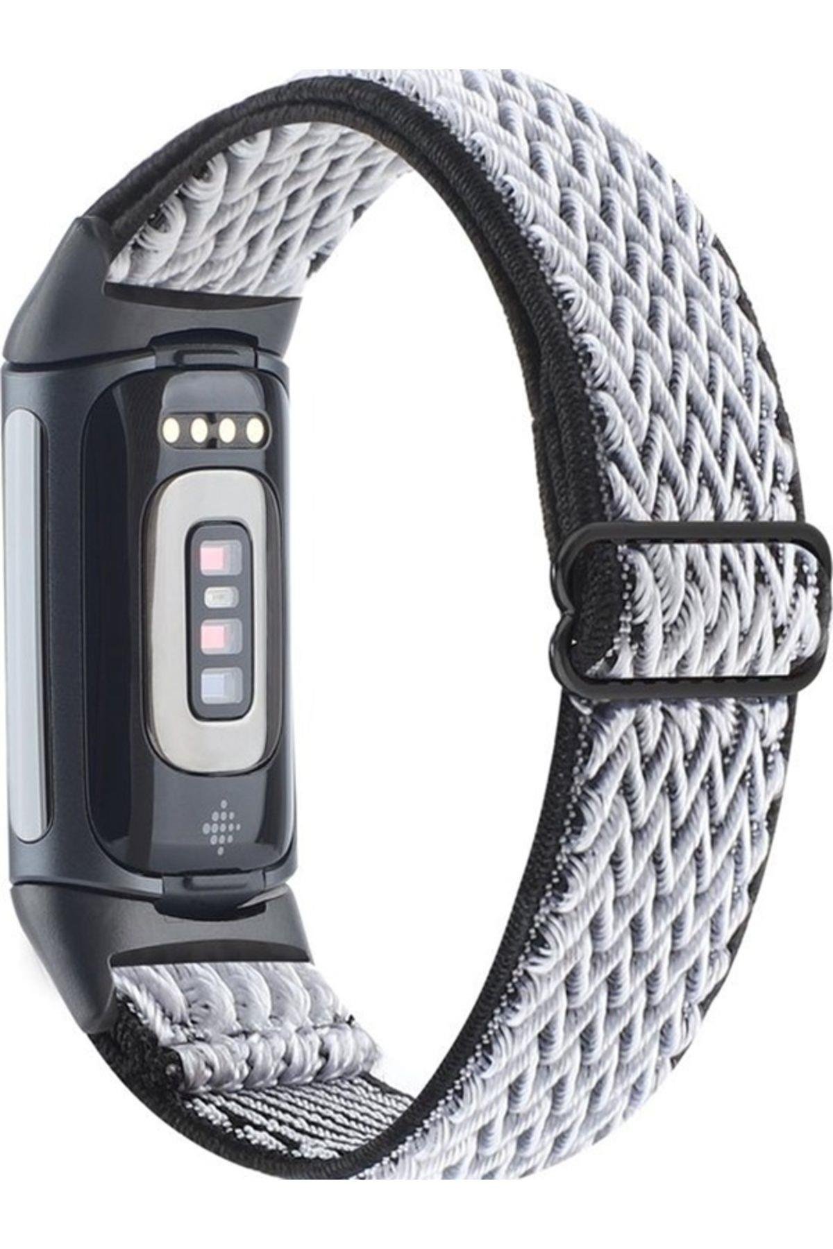 Fitbit Charge 6 Elastik  Örgü Watch Kordon