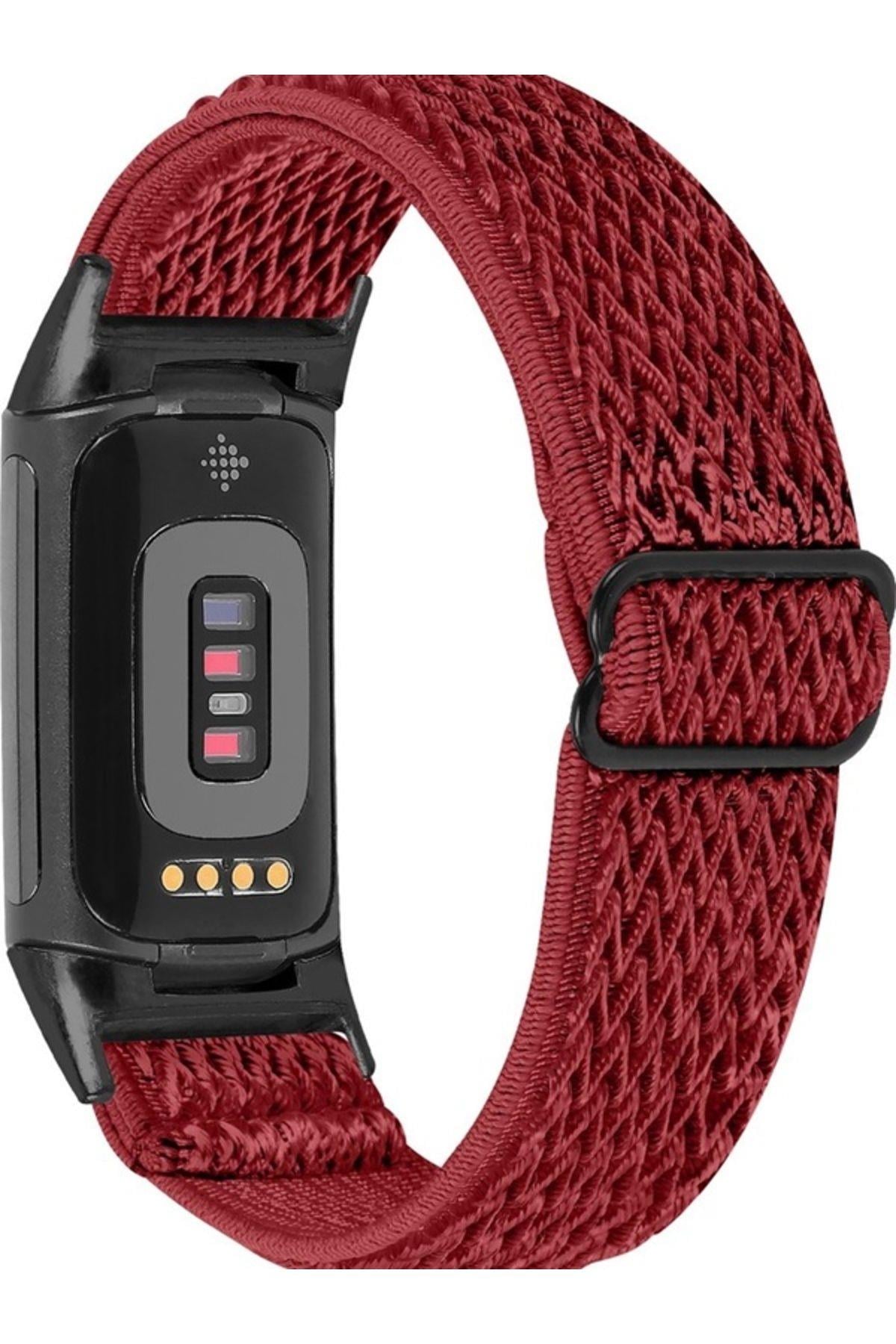 Fitbit Charge 6 Elastik  Örgü Watch Kordon
