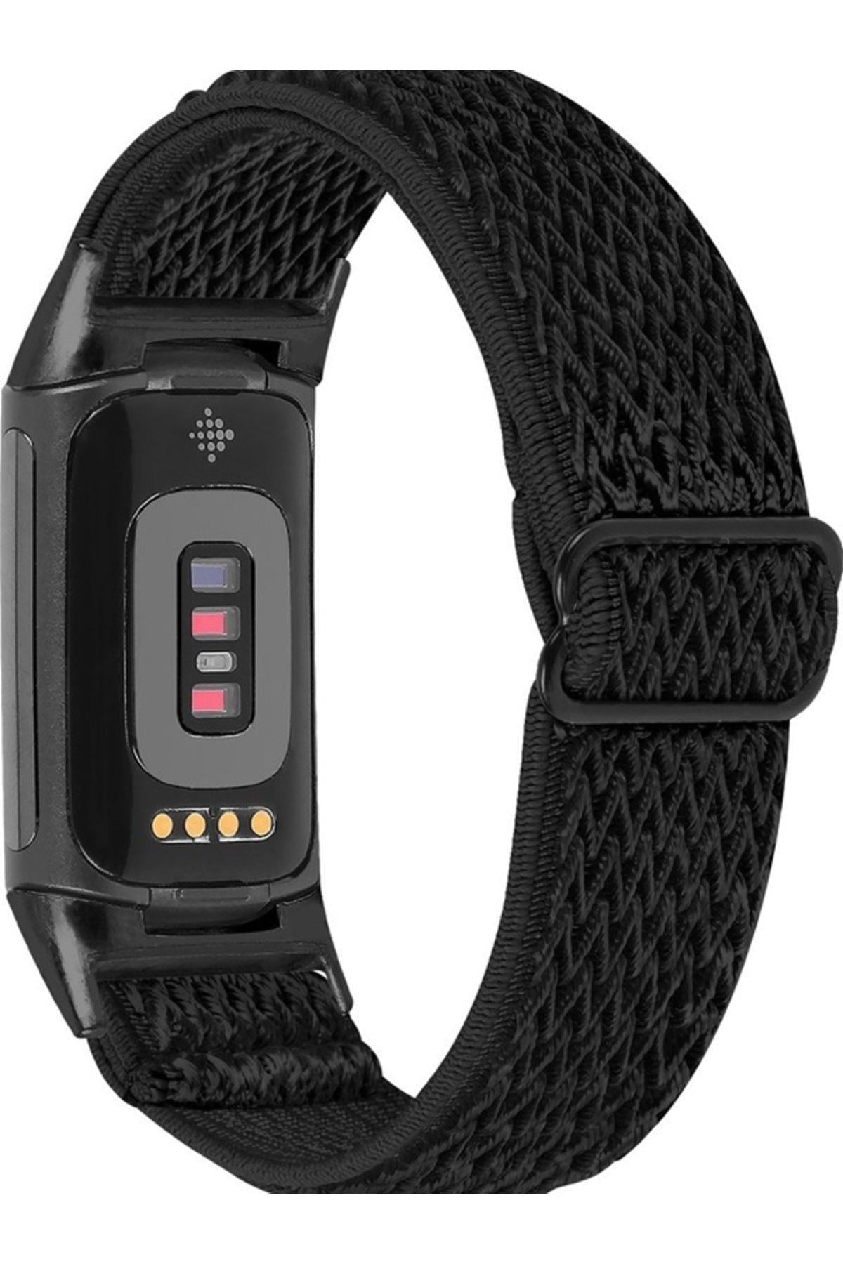 Fitbit Charge 6 Elastik  Örgü Watch Kordon