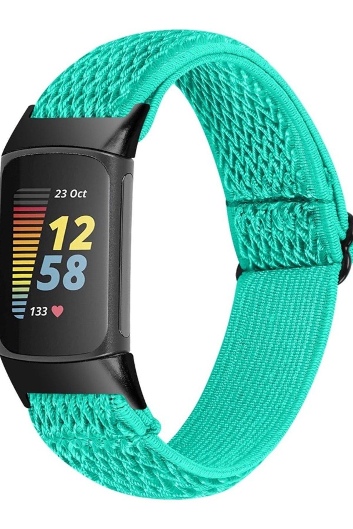 Fitbit Charge 6 Elastik  Örgü Watch Kordon