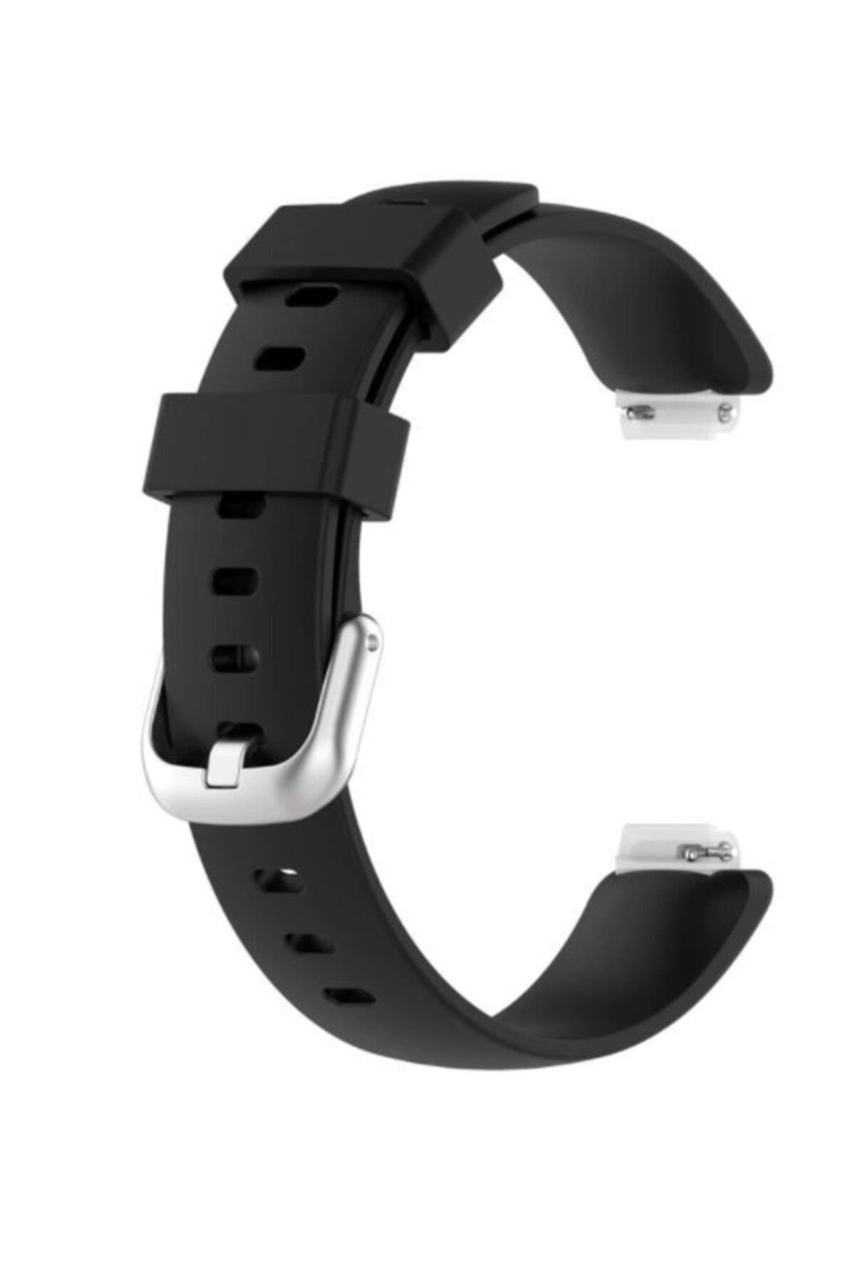 Fitbit Inspire 2 Small Beden(S SIZE) Için Silikon Kordon Kayış Açık Mavi