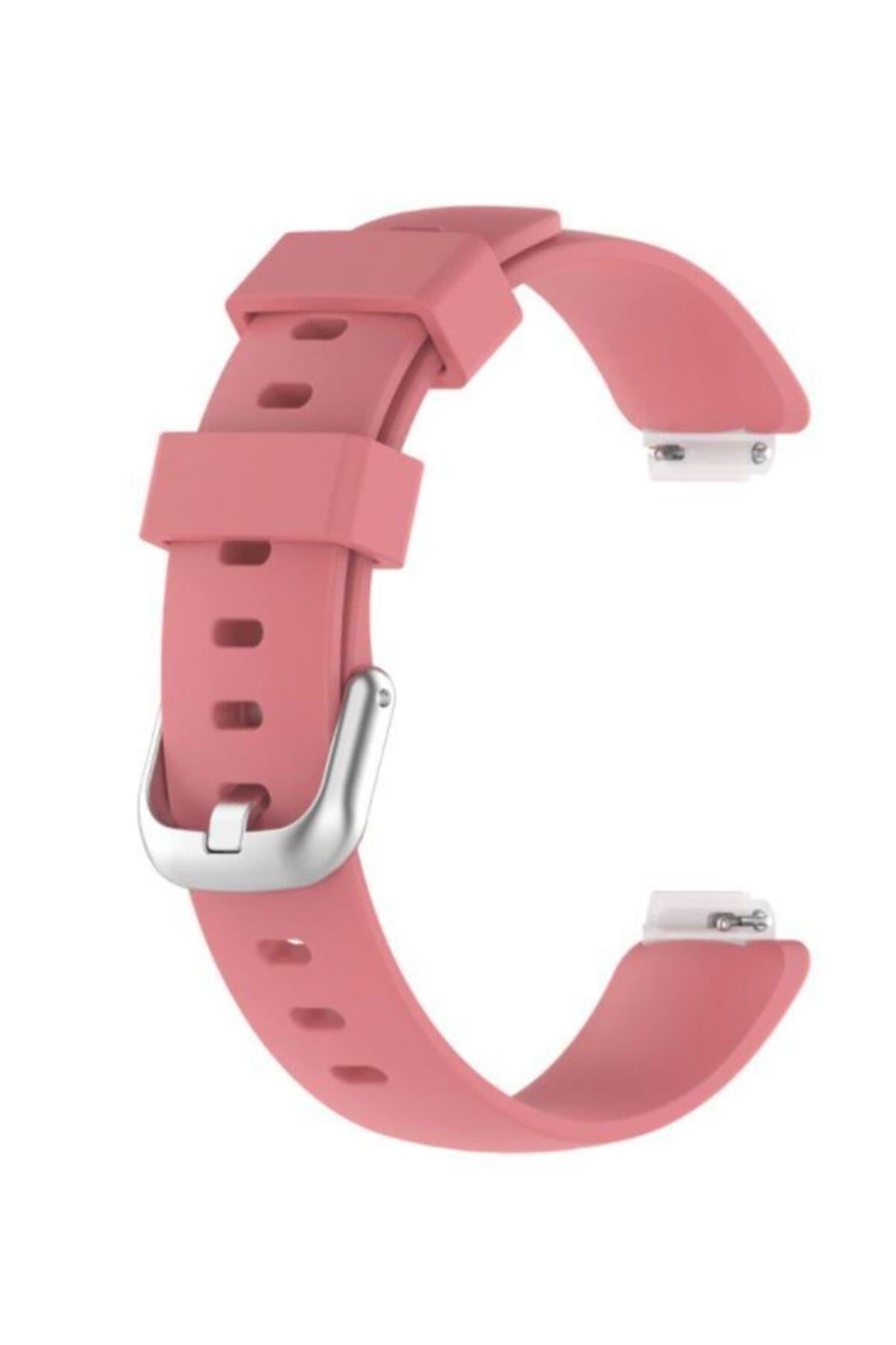 Fitbit Inspire 2 Small Beden(S SIZE) Için Silikon Kordon Kayış Açık Mavi
