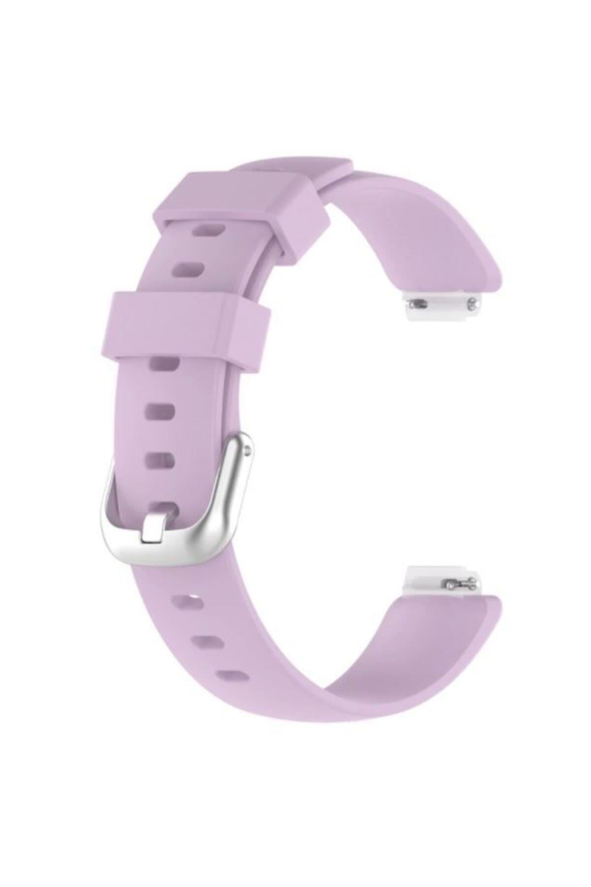 Fitbit Inspire 2 Small Beden(S SIZE) Için Silikon Kordon Kayış Açık Mavi