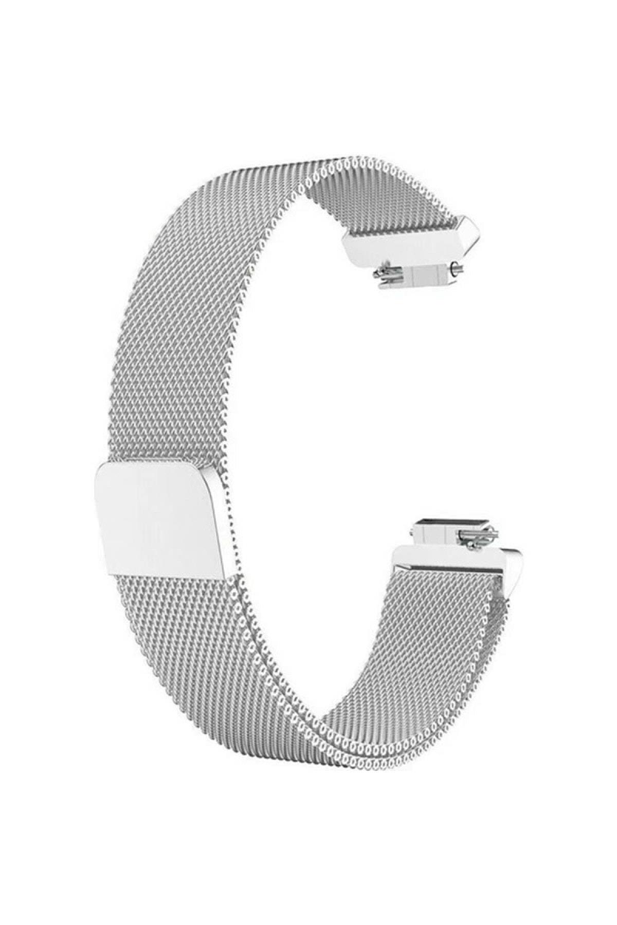 Fitbit Inspire - Inspire Hr Için Metal Milanese Kordon Gold