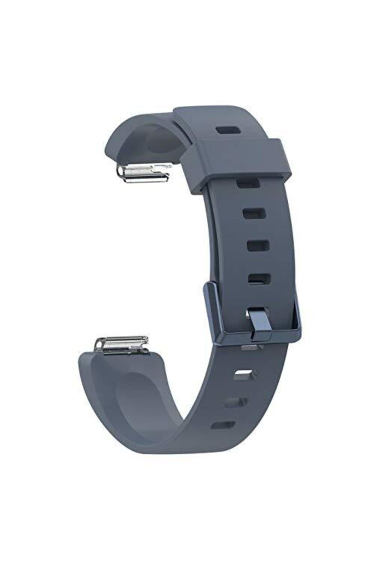 Fitbit Inspıre Uyumlu Large Beden(l Sıze) Silikon Kordon Açık Mavi