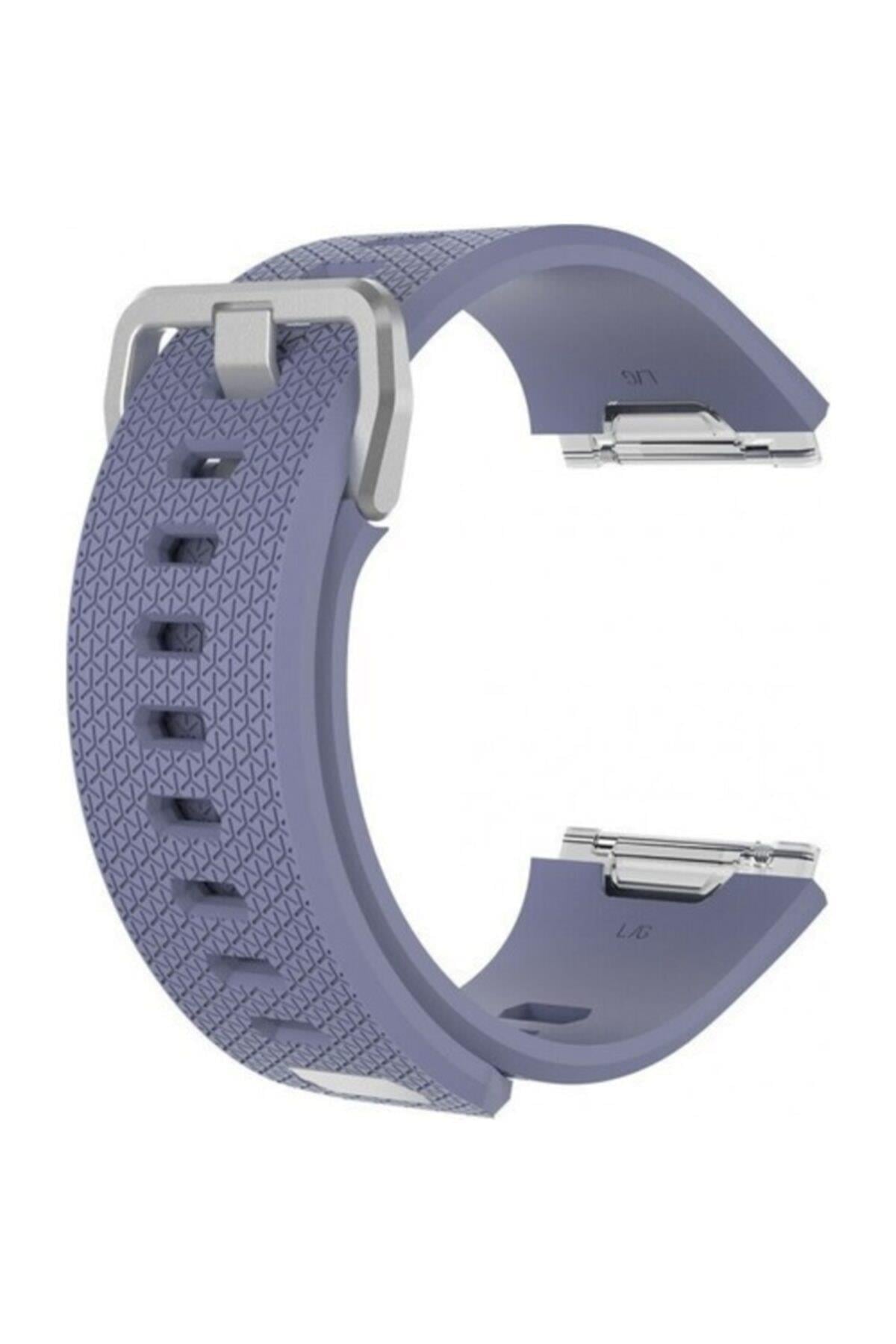 Fitbit Ionic Uyumlu Small Beden(s Sıze) Silikon Kordon Kayış Lila