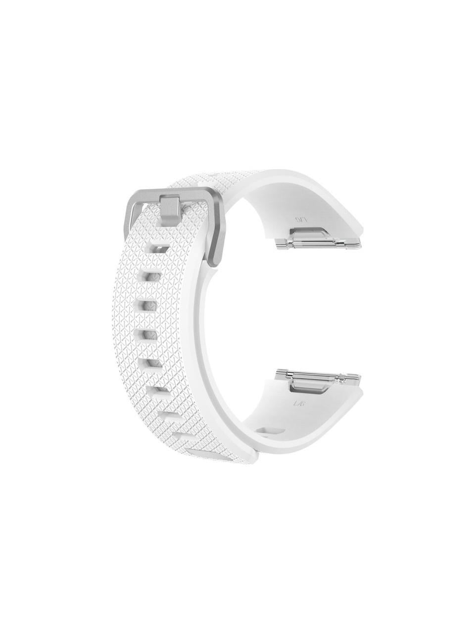 Fitbit Ionic Uyumlu Small Beden(s Sıze) Silikon Kordon Kayış Beyaz