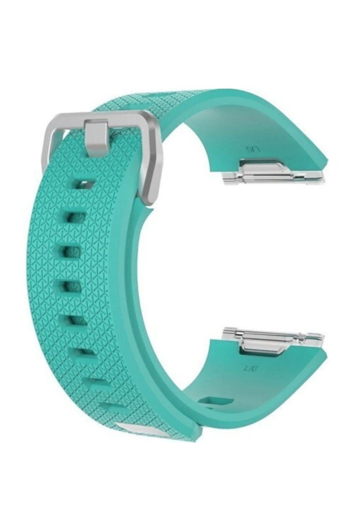 Fitbit Ionic Uyumlu Small Beden(s Sıze) Silikon Kordon Kayış Turkuaz