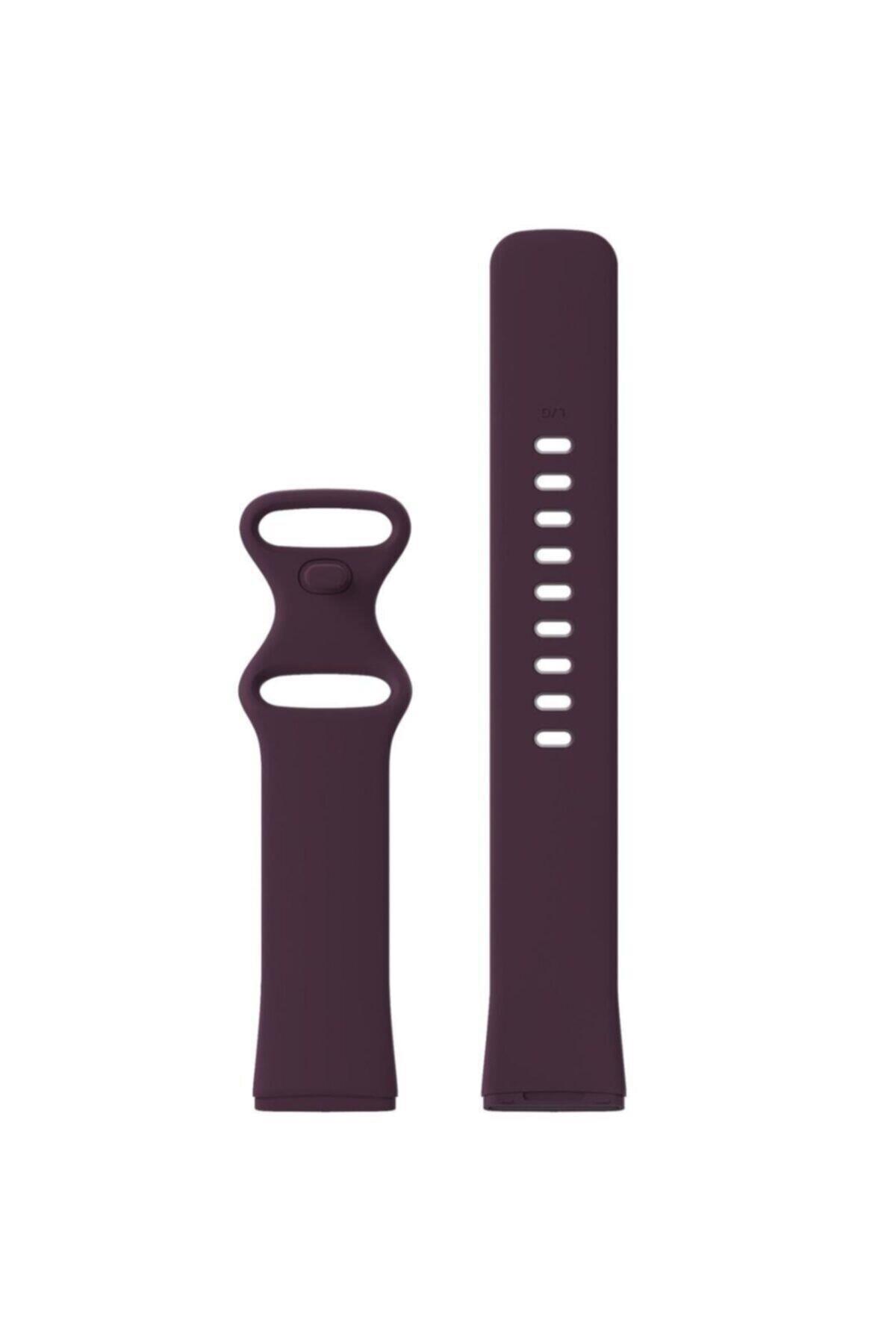 Fitbit Versa 3 Fb511 Large Beden(L SIZE) Için Silikon Kordon Sarı