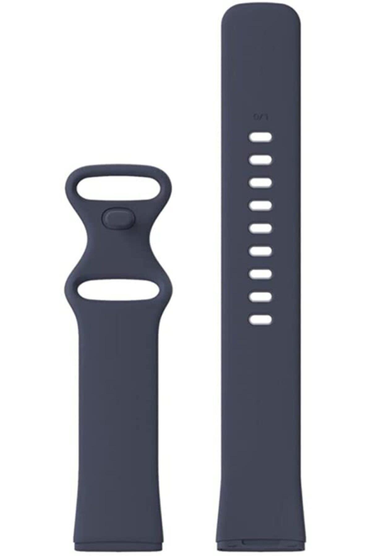 Fitbit Versa 3 Fb511 Large Beden(L SIZE) Için Silikon Kordon Sarı