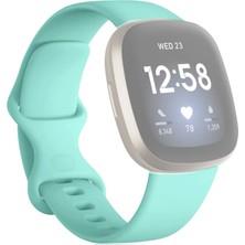 Fitbit Versa 3 Fb511 Small Beden(S SIZE) Ile Uyumlu Silikon Kordon Sarı