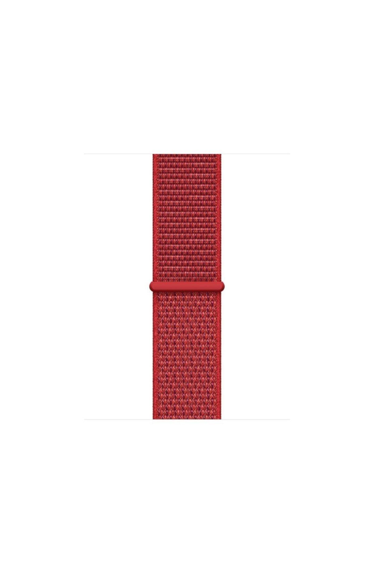 Fossil Watch Gen 6 Uyumlu  Dokuma Kordon Hiper Kırmızı/neptün Yeşili