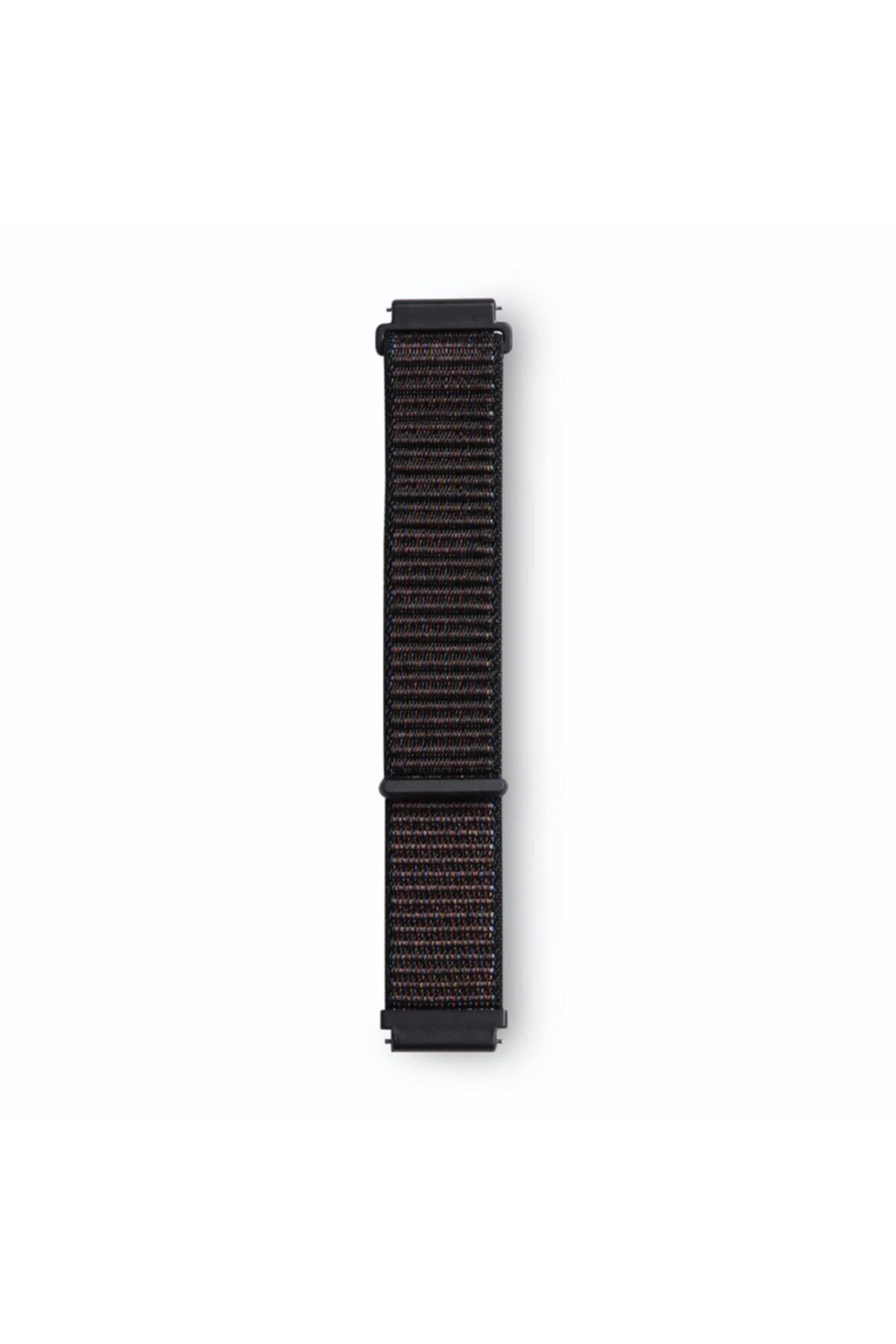 Fossil Watch Gen 6 Uyumlu  Dokuma Kordon Hiper Kırmızı/neptün Yeşili