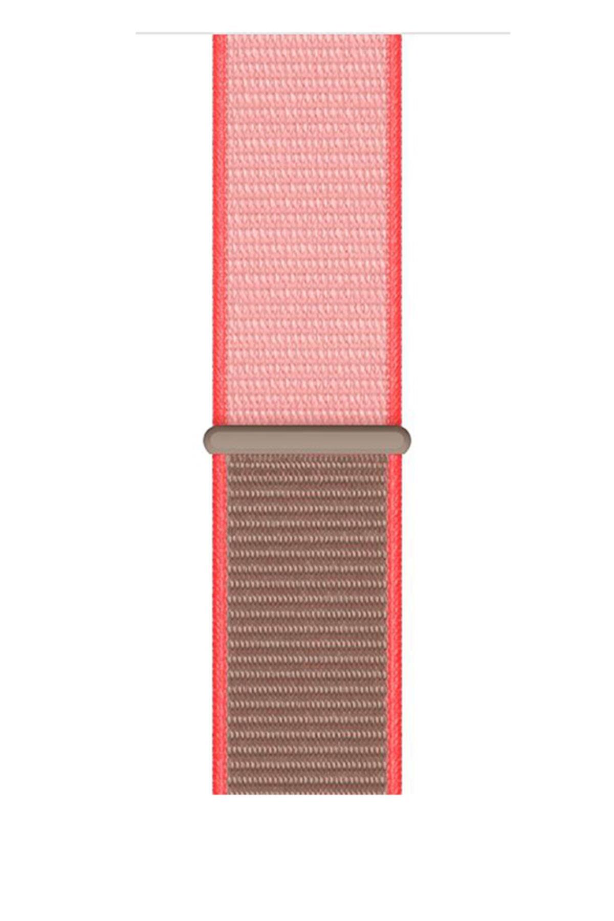 Fossil Watch Gen 6 Uyumlu  Dokuma Kordon Hiper Kırmızı/neptün Yeşili