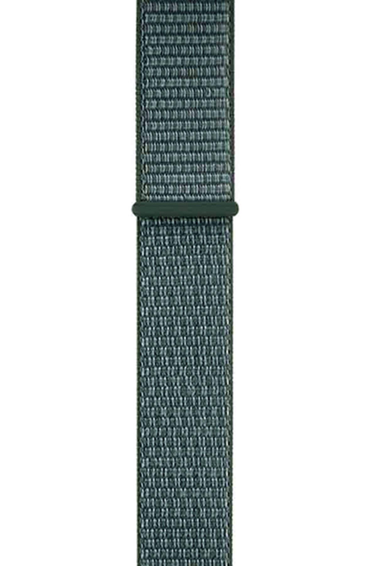 Fossil Watch Gen 6 Uyumlu  Dokuma Kordon Hiper Kırmızı/neptün Yeşili