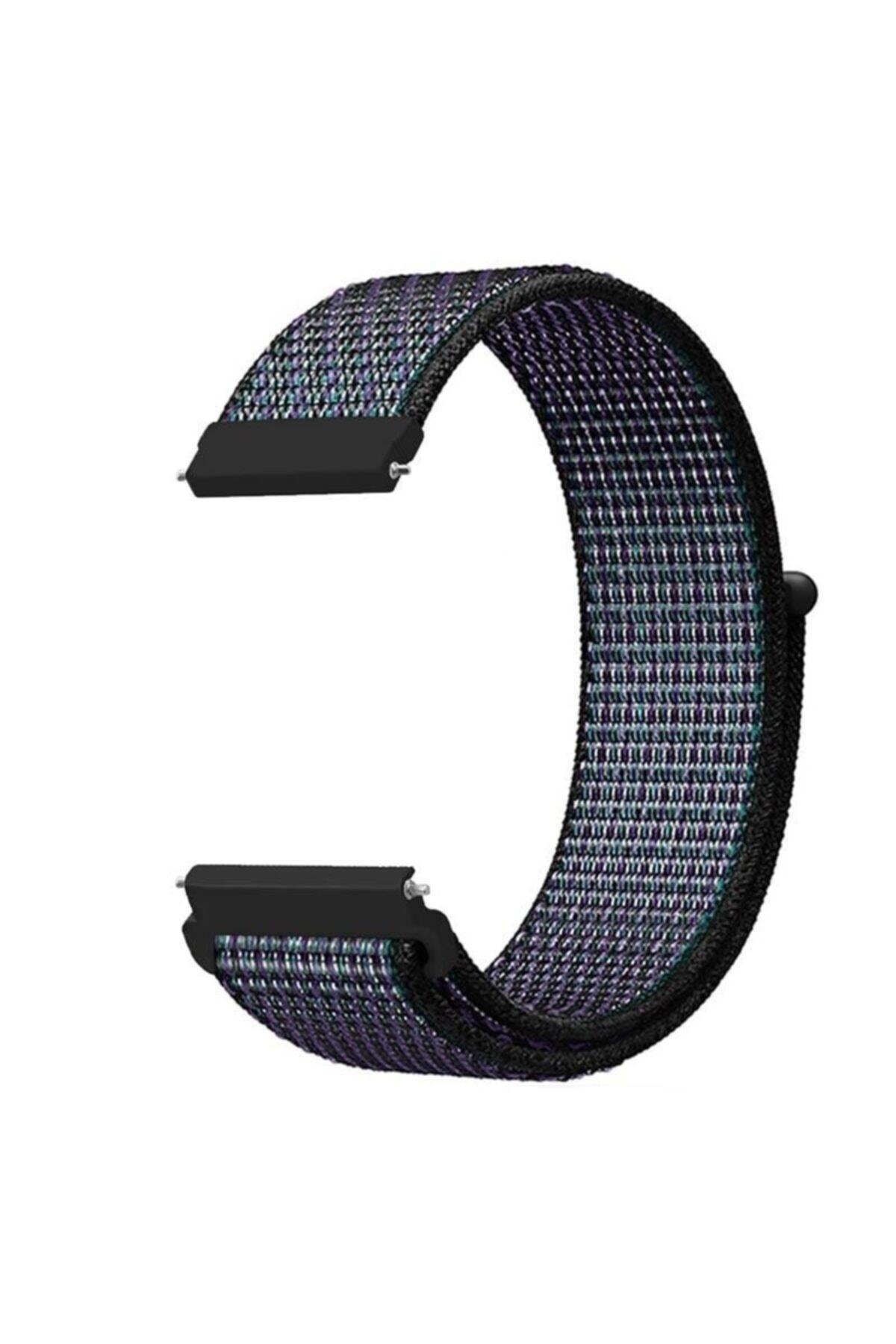 Galaxy Active 2 40 Mm(Sm-r830) Için Dokuma Kordon Pembe Gökkuşağı