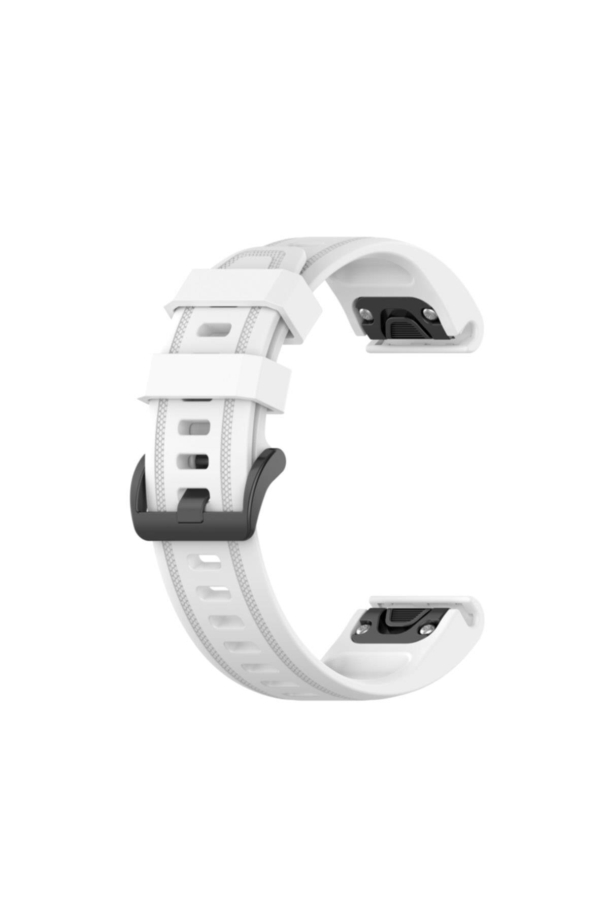 Garmin 6s Pro - 6s Pro Solar Için Quick Fit Özellikli Silikon Kordon Kayış Açık Mor