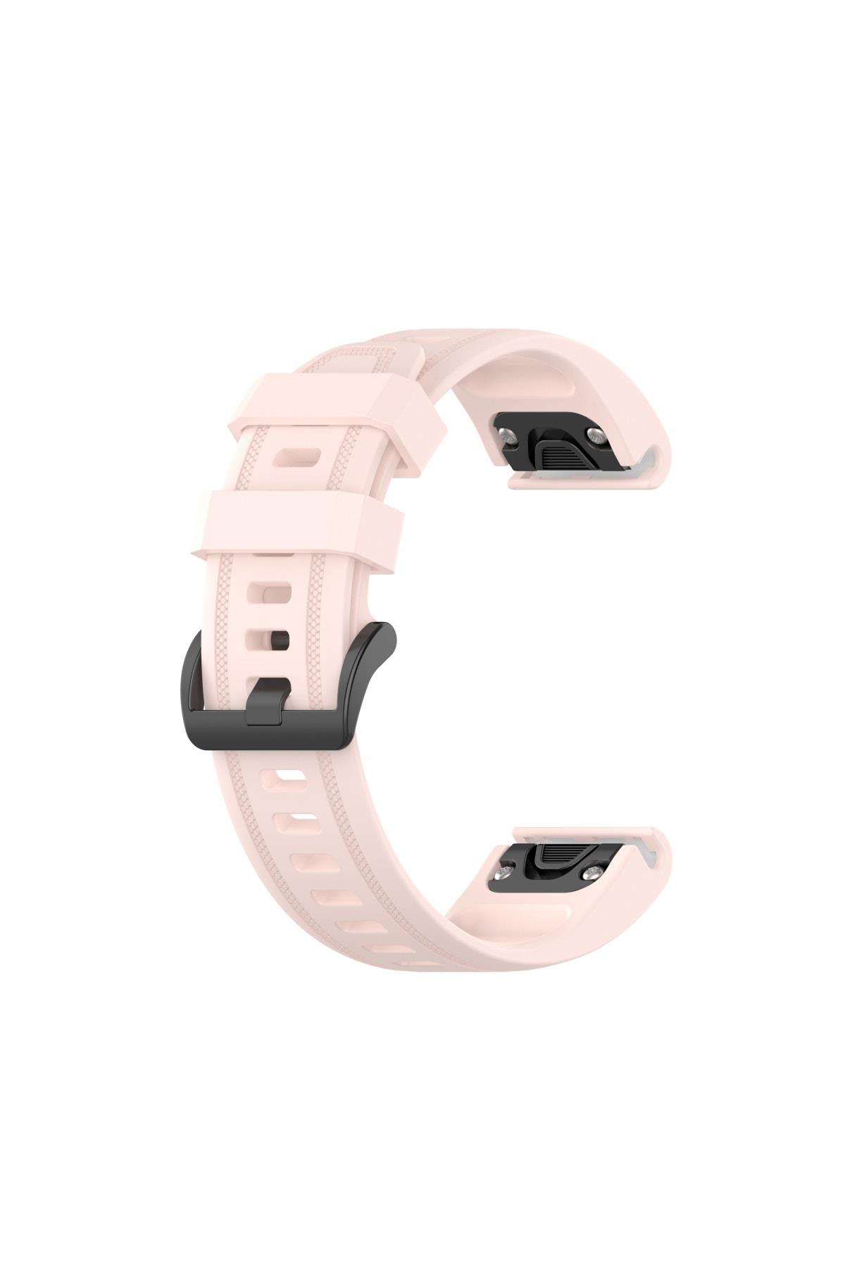 Garmin Fenix 5s - 5s Plus Için Quick Fit Özellikli Silikon Kordon Kayış Turkuaz