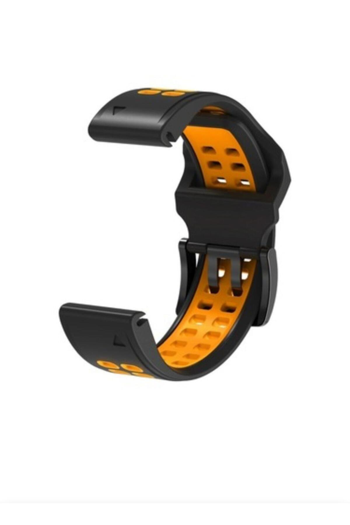 Garmin Fenix 5x-5x pro-5x plus Sapphire (26MM) Sıralı Silikon Saat Kordonu