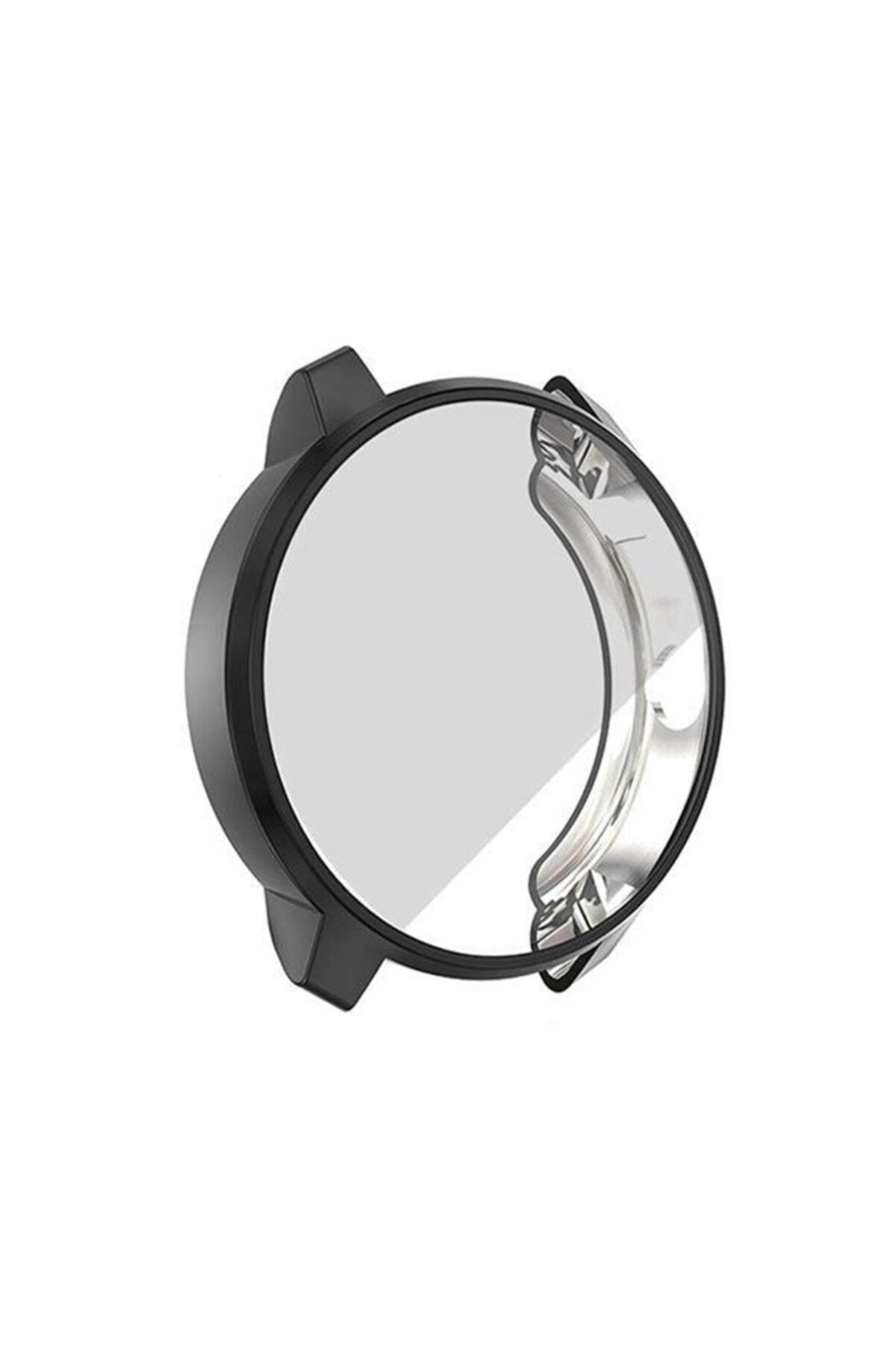 Garmin Vivoactive 3 Için Tam Kaplama Silikon Kılıf Siyah