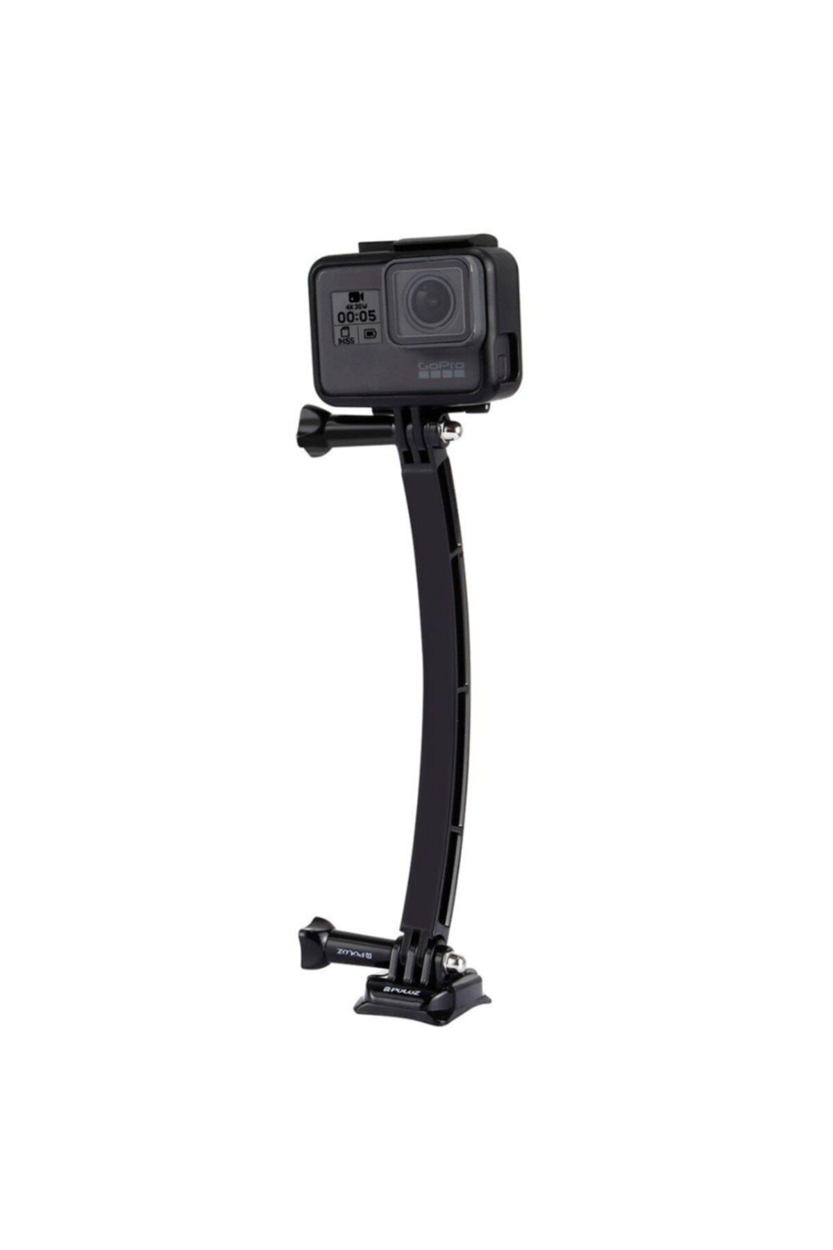 Gopro Hero 9-8-7-6-5-4-3-3 -2 Session Ve Sjcam Için Kask Bağlantı Aparatı Ayarlanabilir Tutucu