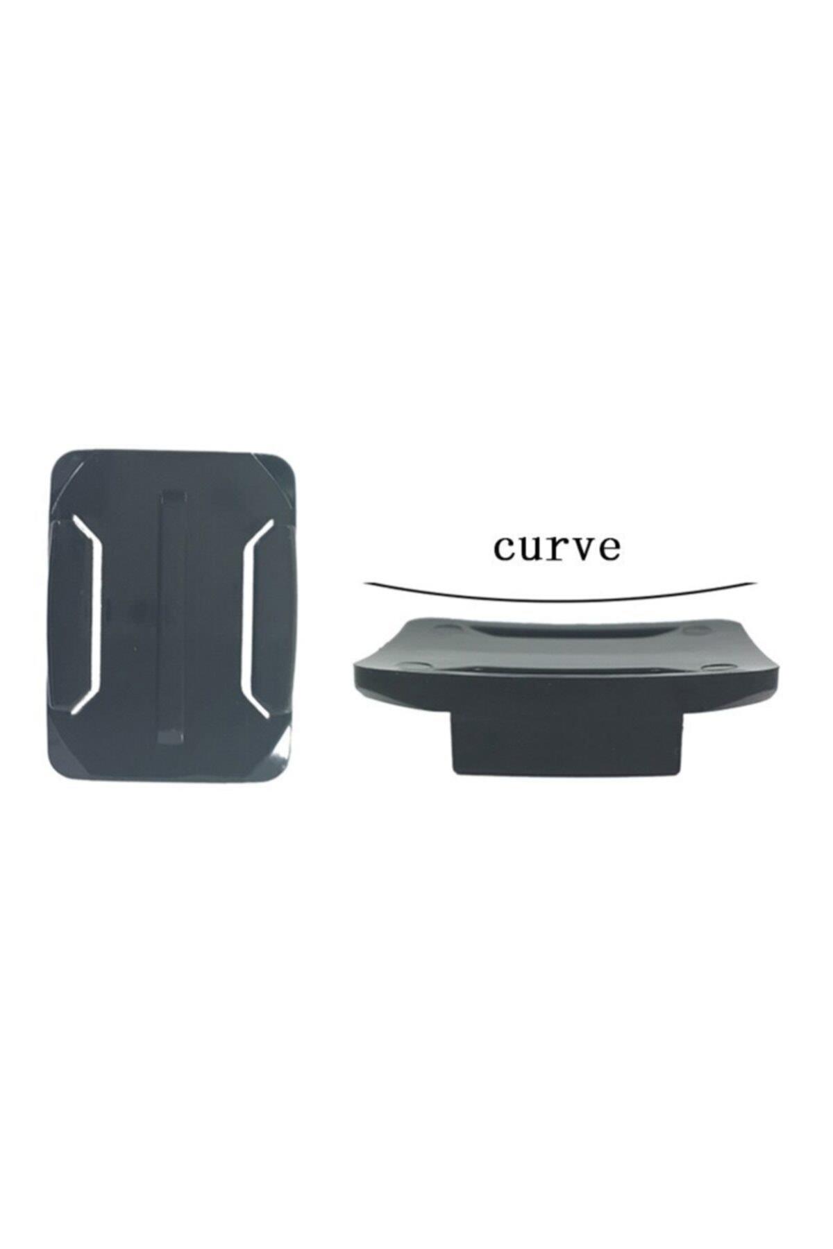 Gopro Hero 9-8-7-6-5-4-3-3 -2 Session Ve Sjcam Için Kask Bağlantı Aparatı Ayarlanabilir Tutucu