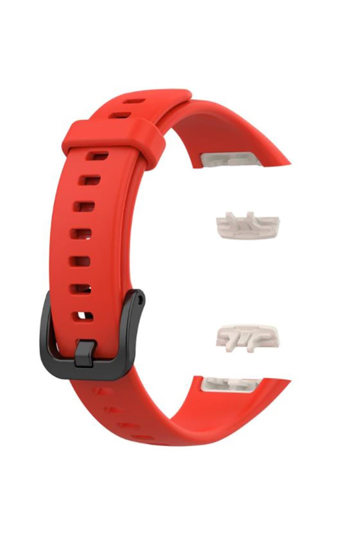 Honor Band 6 Için Silikon Kordon Turuncu