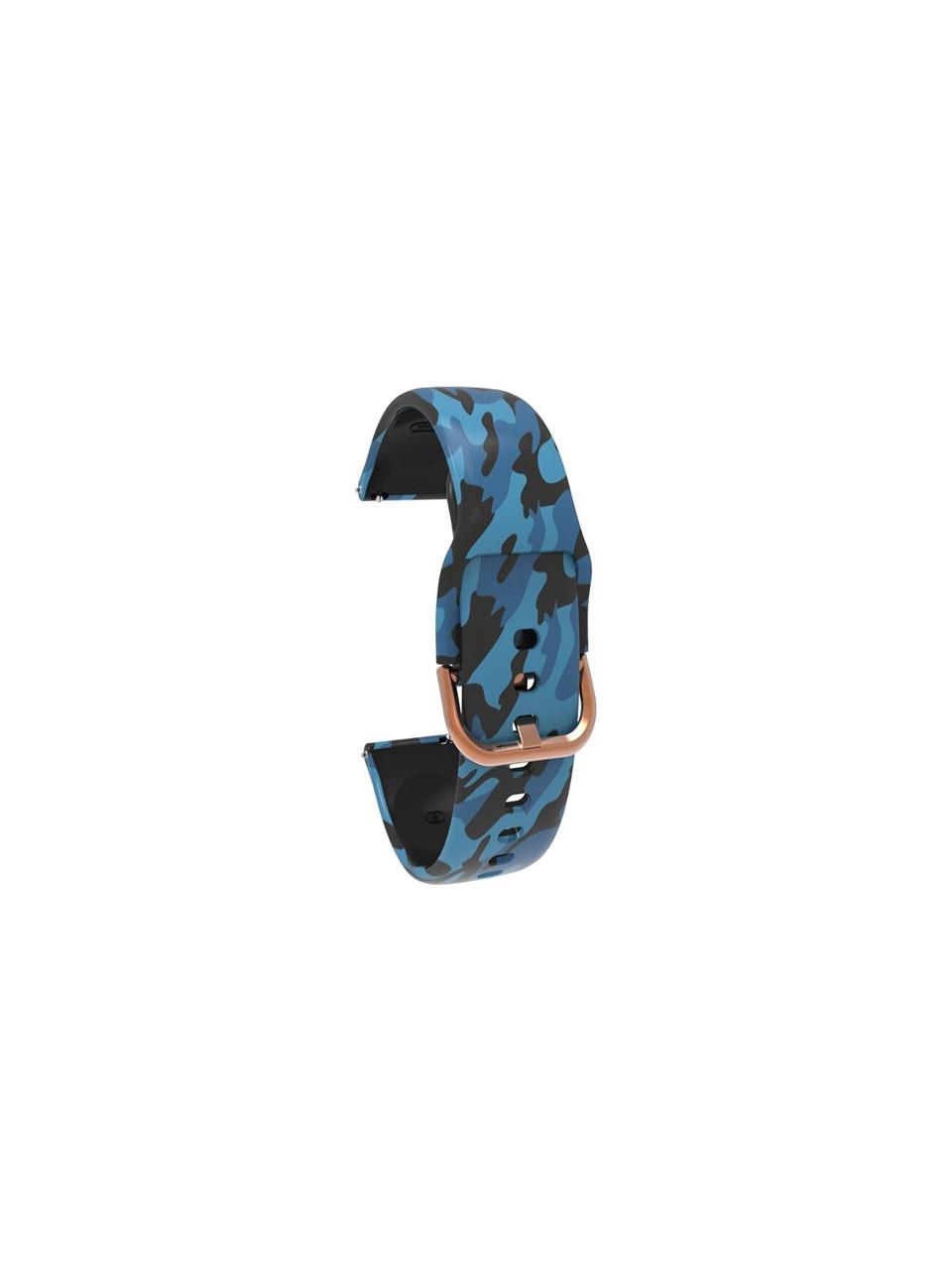Honor Watch Gs Pro Için Desenli Silikon Kordon Dalgalı Gökkuşağı
