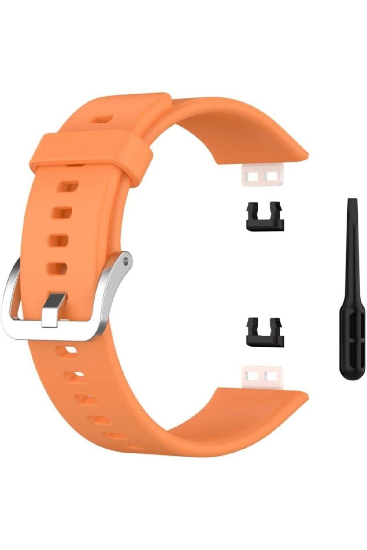 Huawei Watch Fit Elegant Için Silikon Kordon Bordo