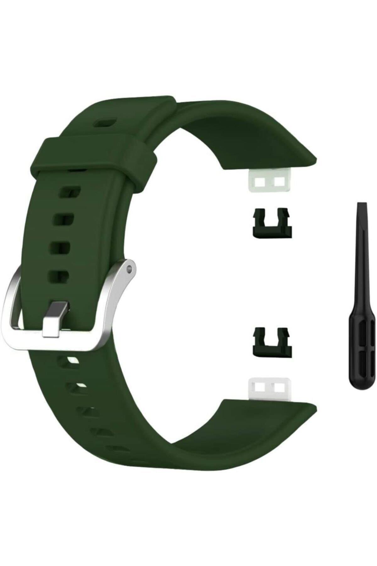 Huawei Watch Fit Elegant Için Silikon Kordon Bordo