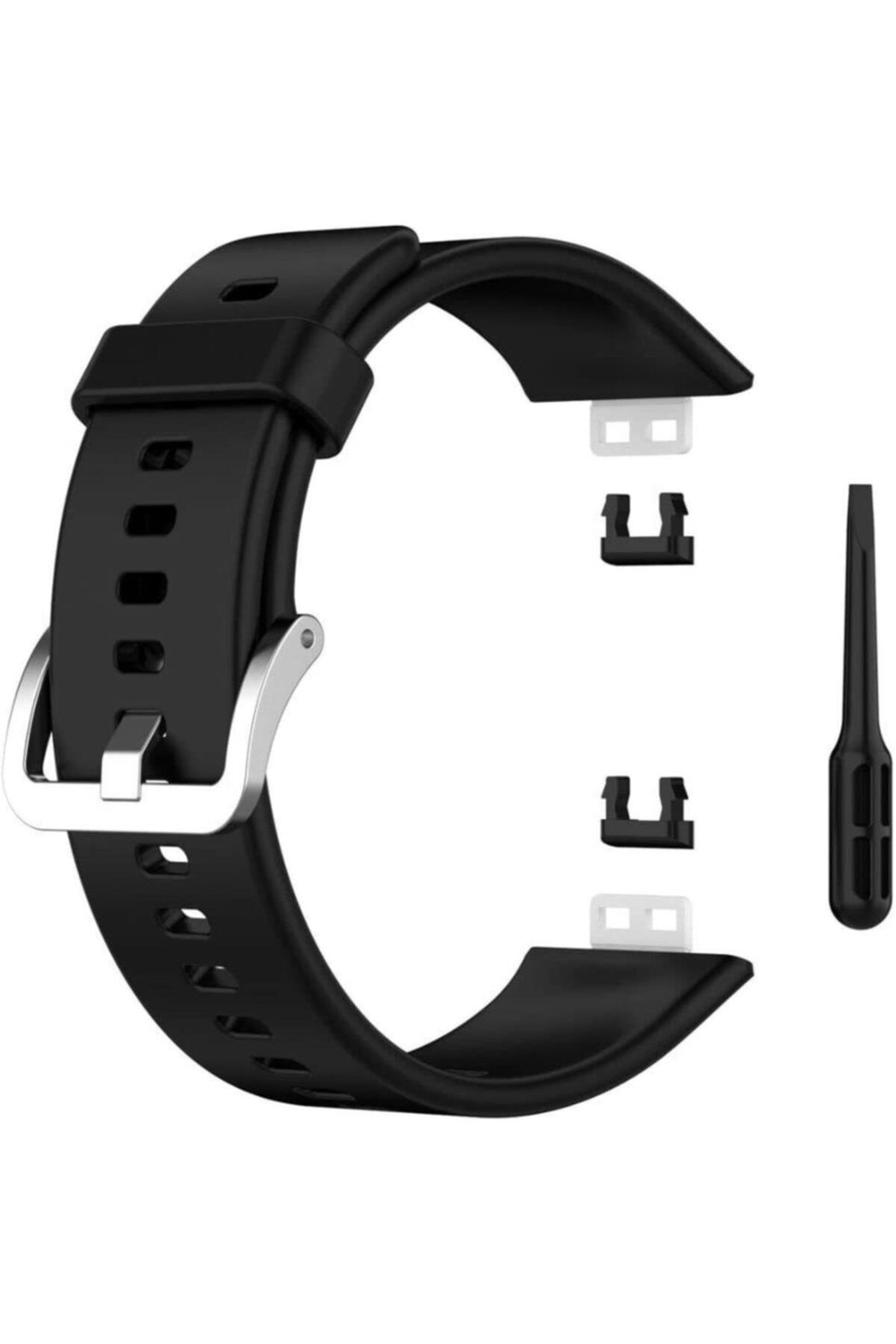 Huawei Watch Fit Elegant Için Silikon Kordon Bordo