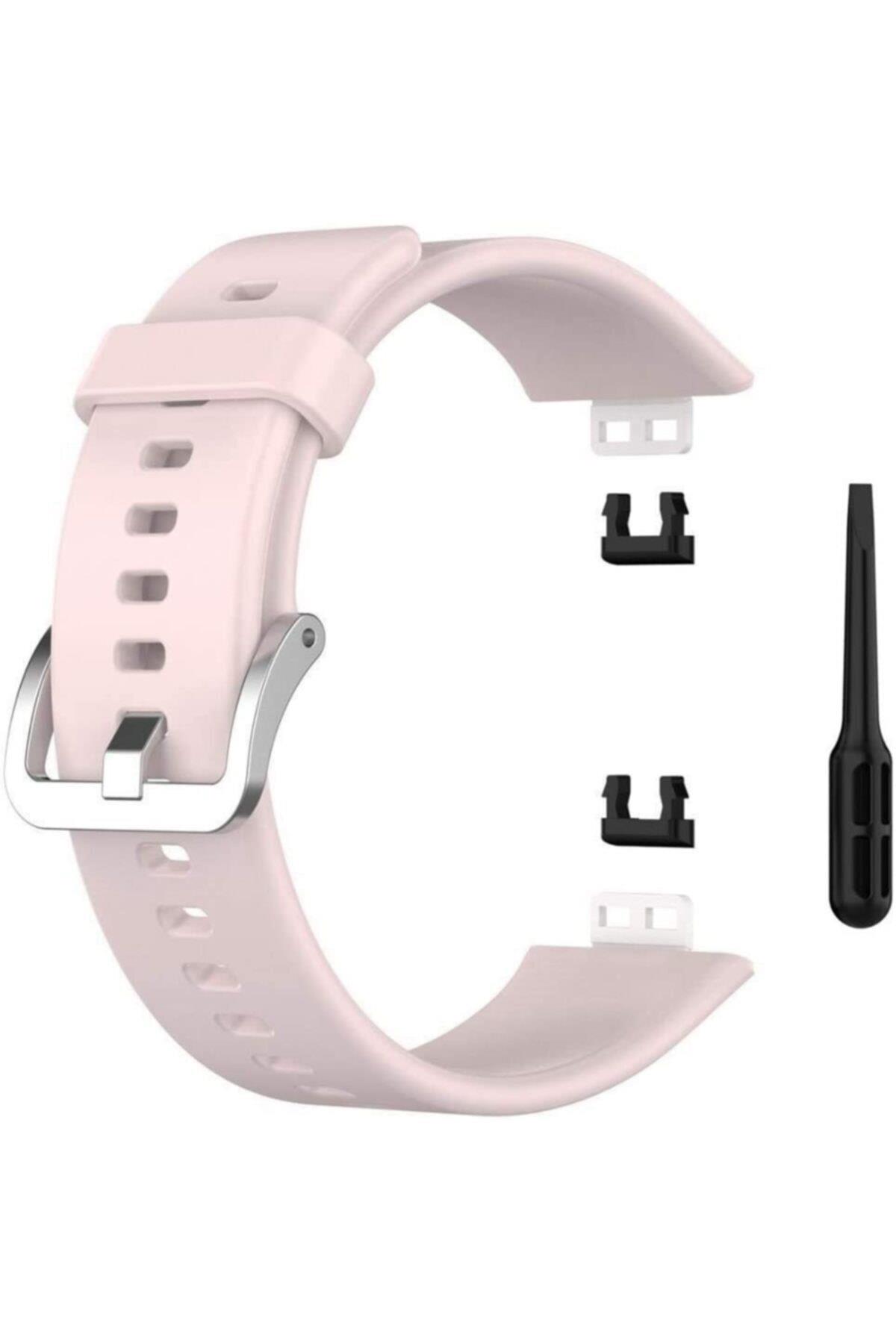 Huawei Watch Fit Elegant Için Silikon Kordon Bordo