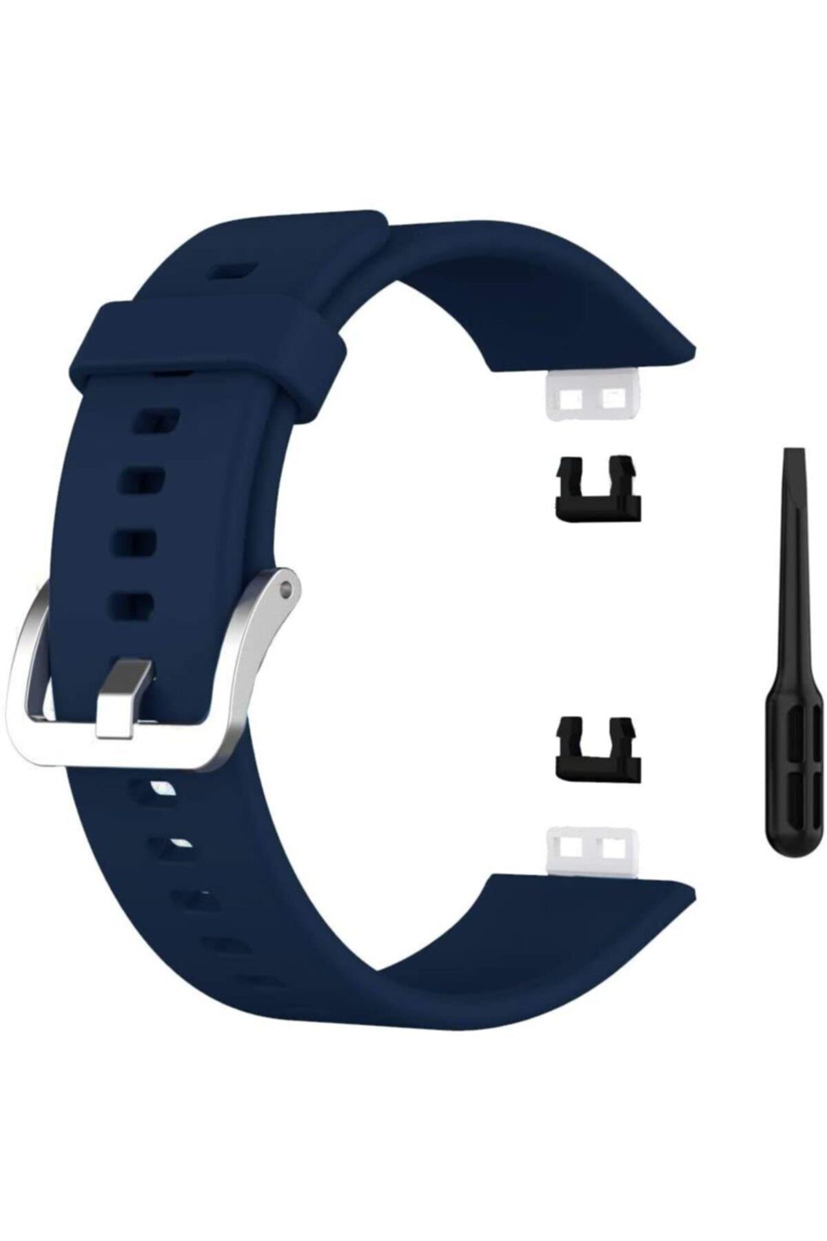 Huawei Watch Fit Elegant Için Silikon Kordon Bordo