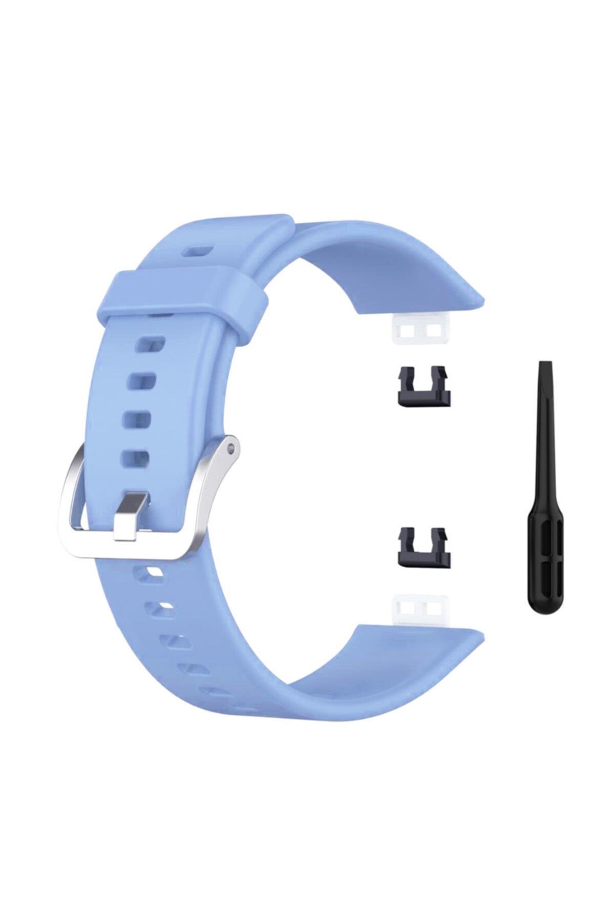 Huawei Watch Fit Için Silikon Kordon Lila