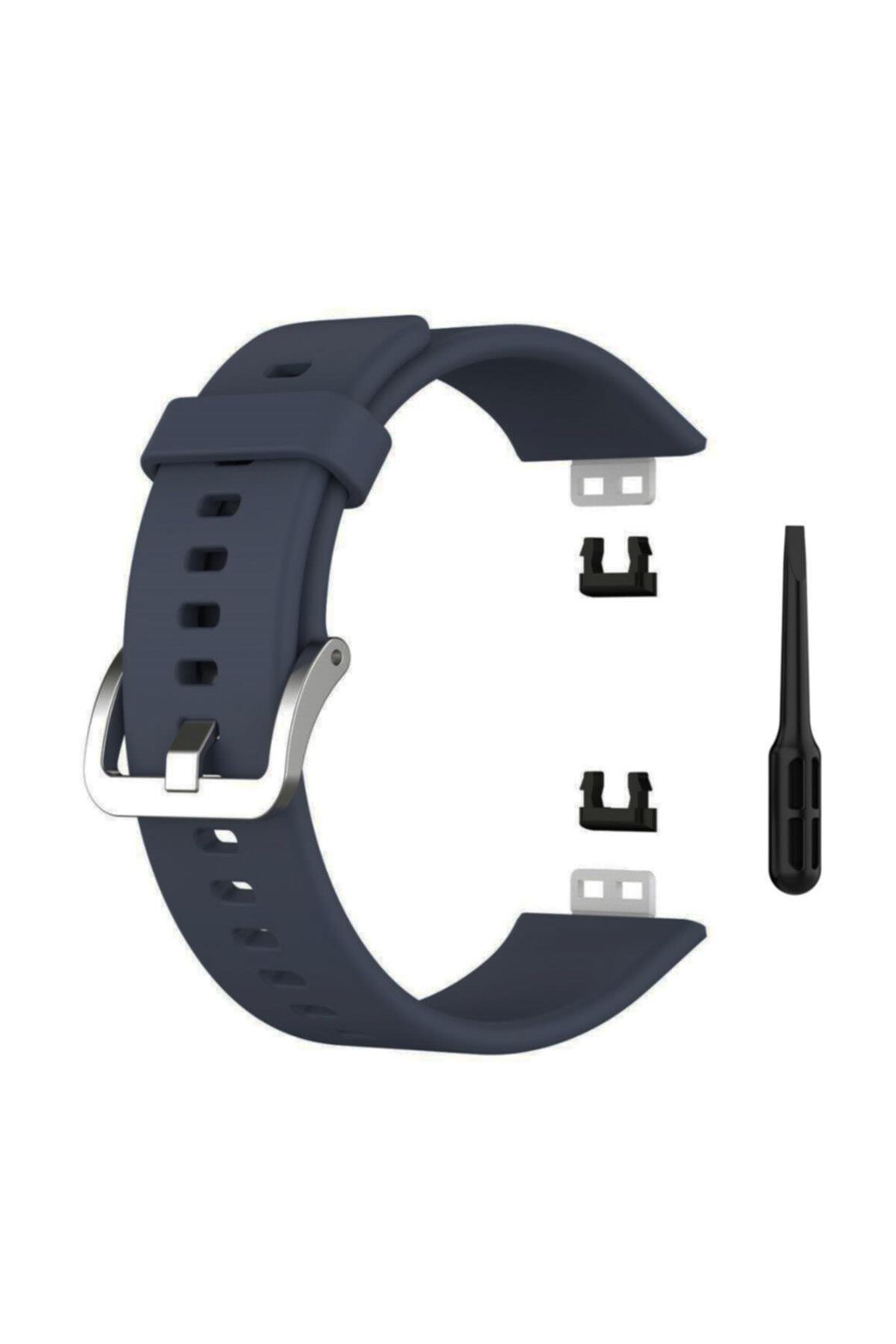 Huawei Watch Fit Için Silikon Kordon Lila